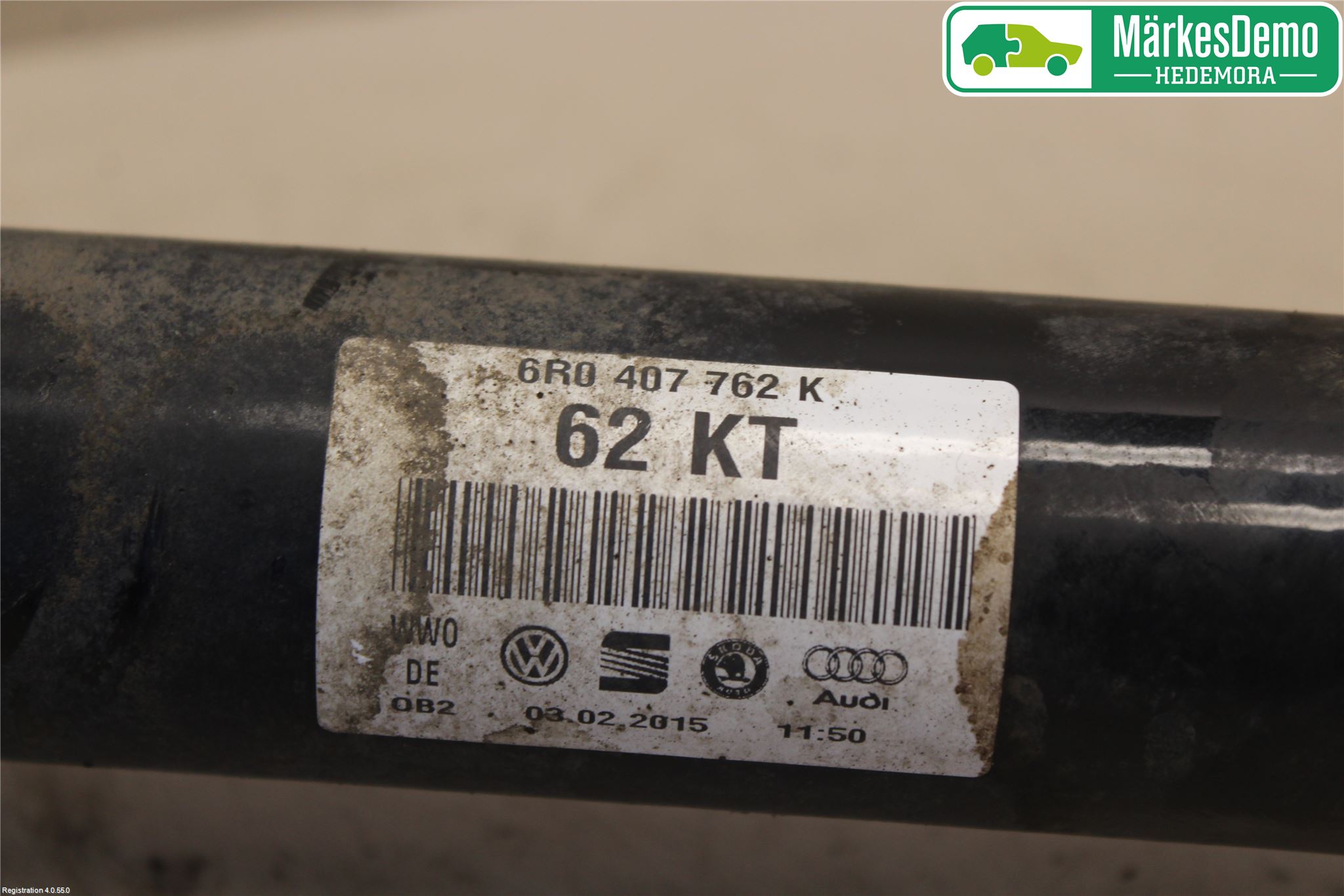 Audi A1/S1 11-18 Drivaxel Fram Höger