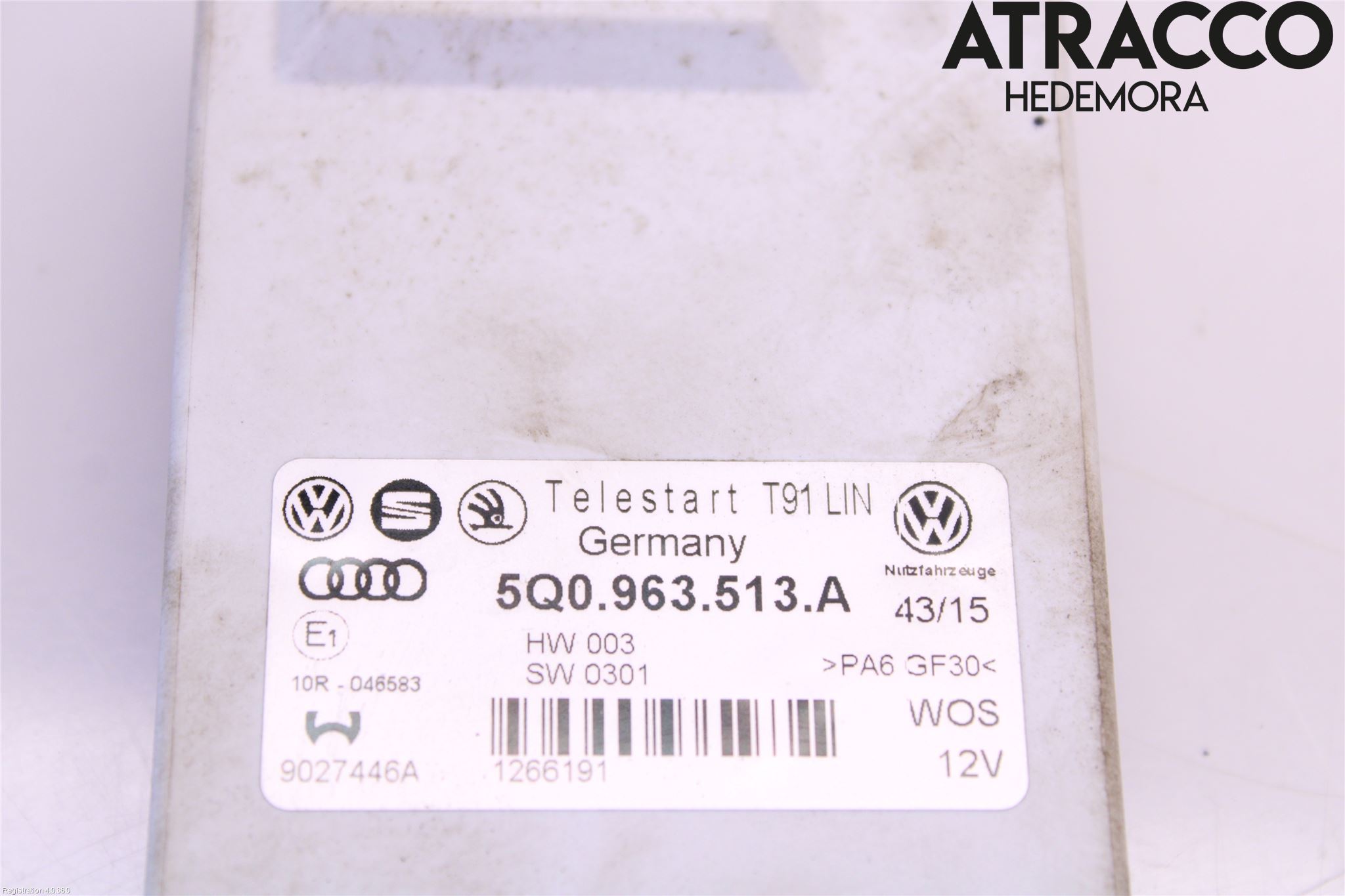 Volkswagen VW PASSAT 15-19 Styrenhet Bensin-Dieselvärmare
