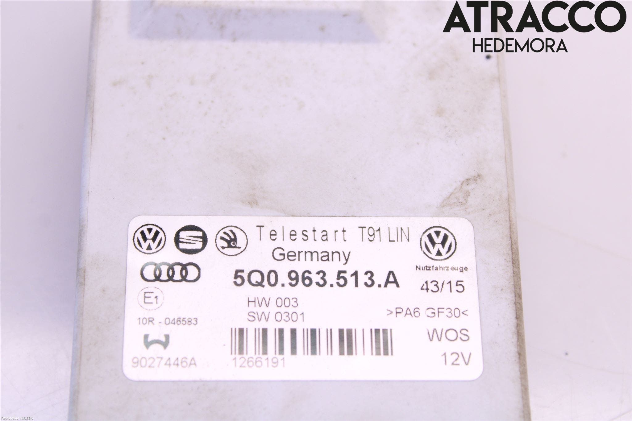 Volkswagen VW PASSAT 15-19 Styrenhet Bensin-Dieselvärmare