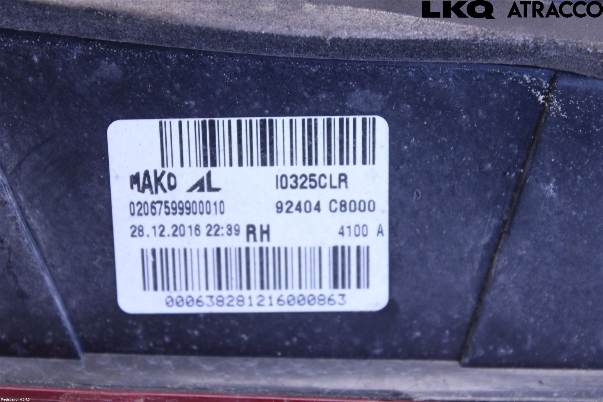 Hyundai i20 GB 15-20 Bakljus Lucka Hö