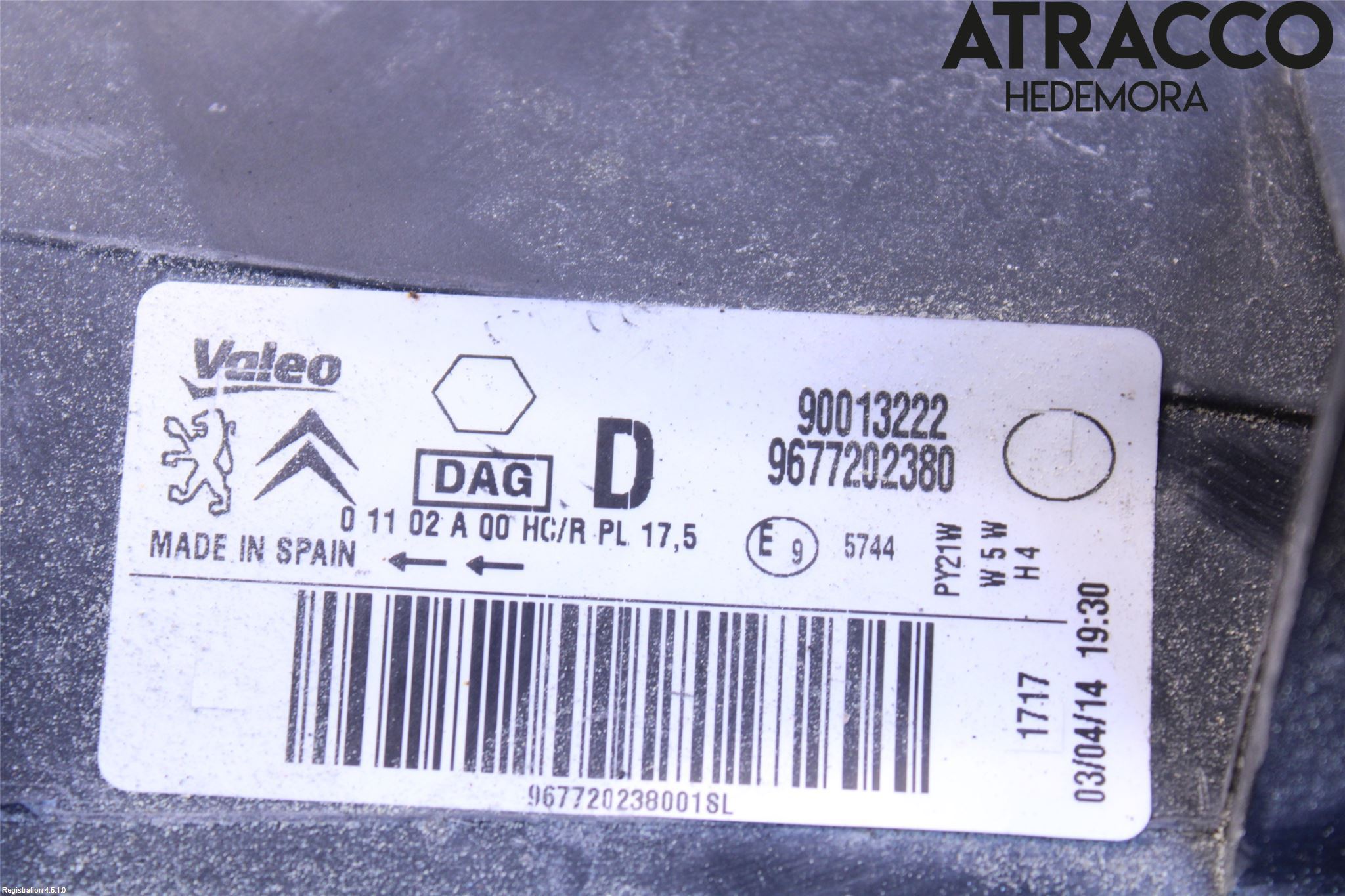 Peugeot PARTNER 08-15 Strålkastare Höger