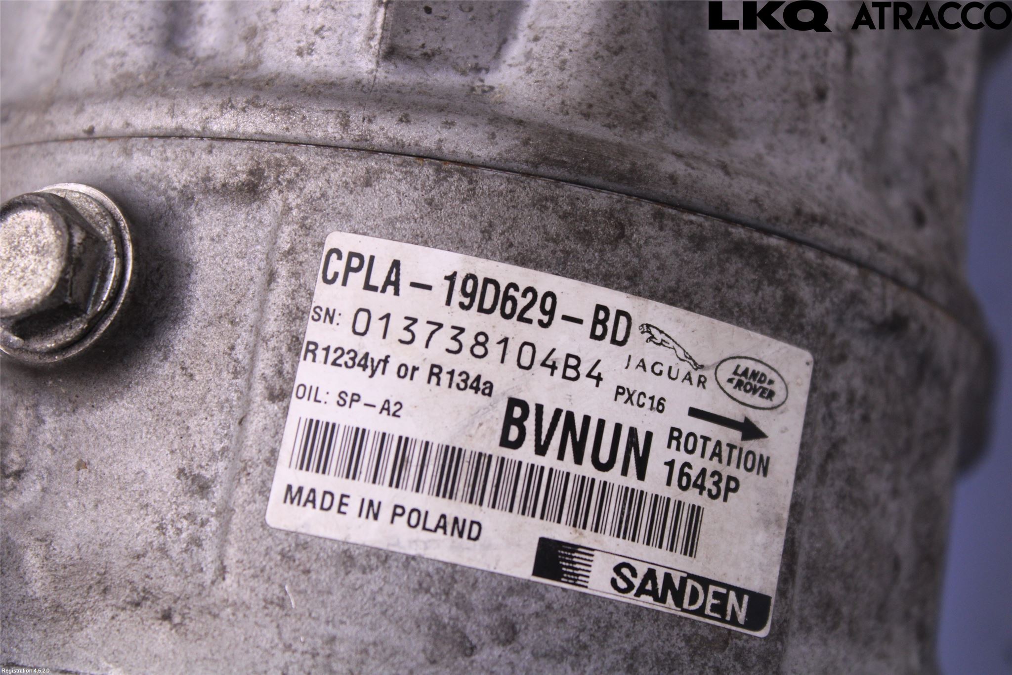 Landrover RANGE ROVER (L405) 13-21 Ac Kompressor