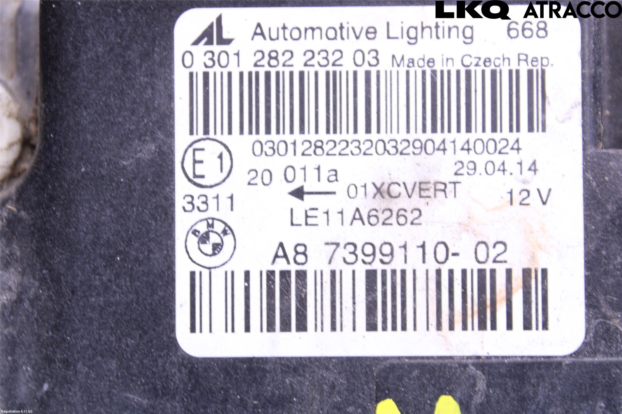 BMW 3 F30/F31/F80 12-19 Strålkastare Höger