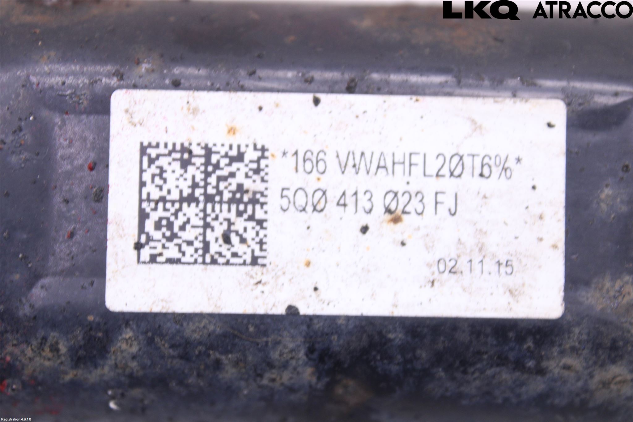Volkswagen VW GOLF SPORTSVAN 15-20 Fjäderben Fram Höger