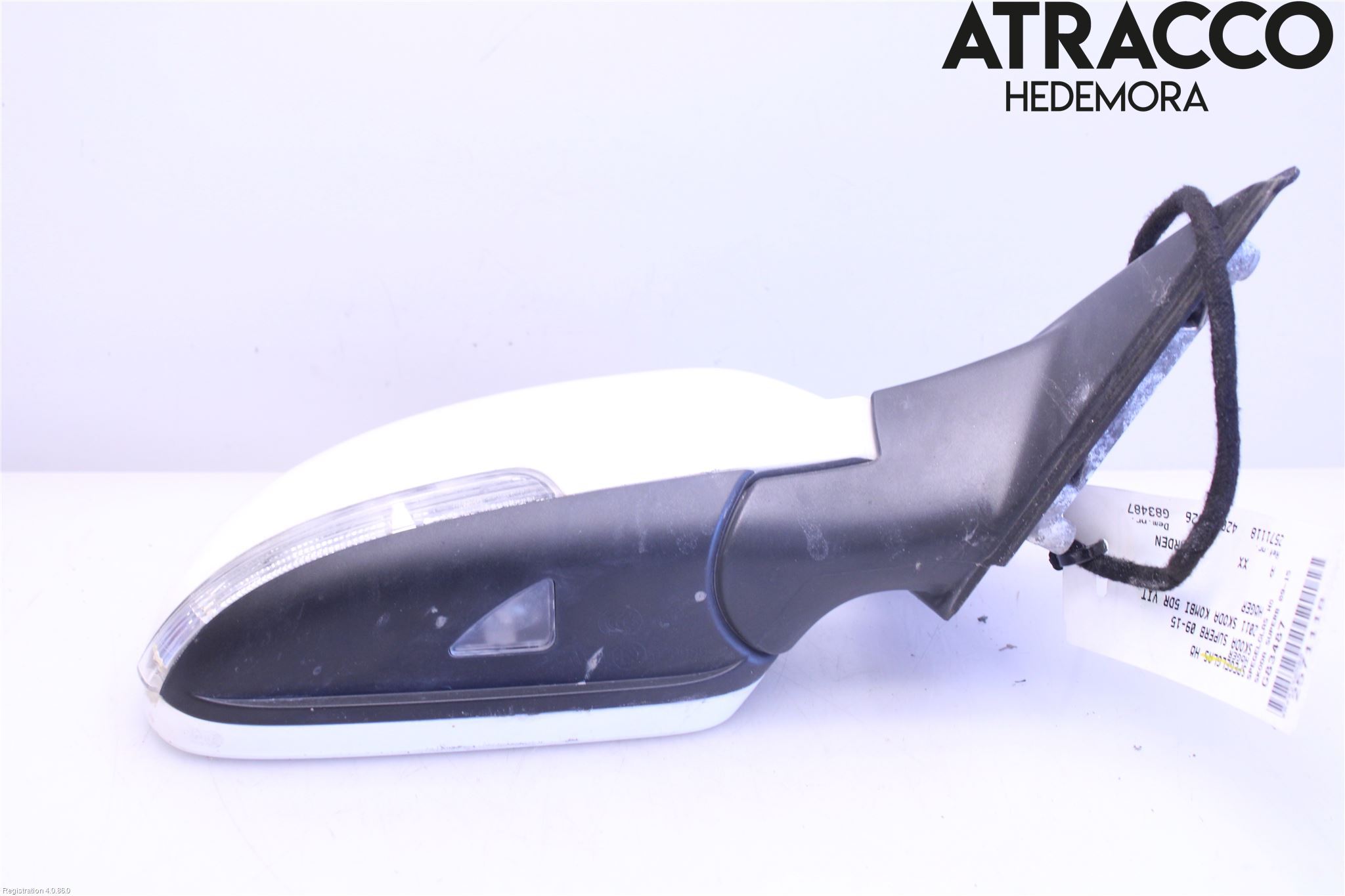 Skoda SUPERB 09-15 Spegelglas Hö