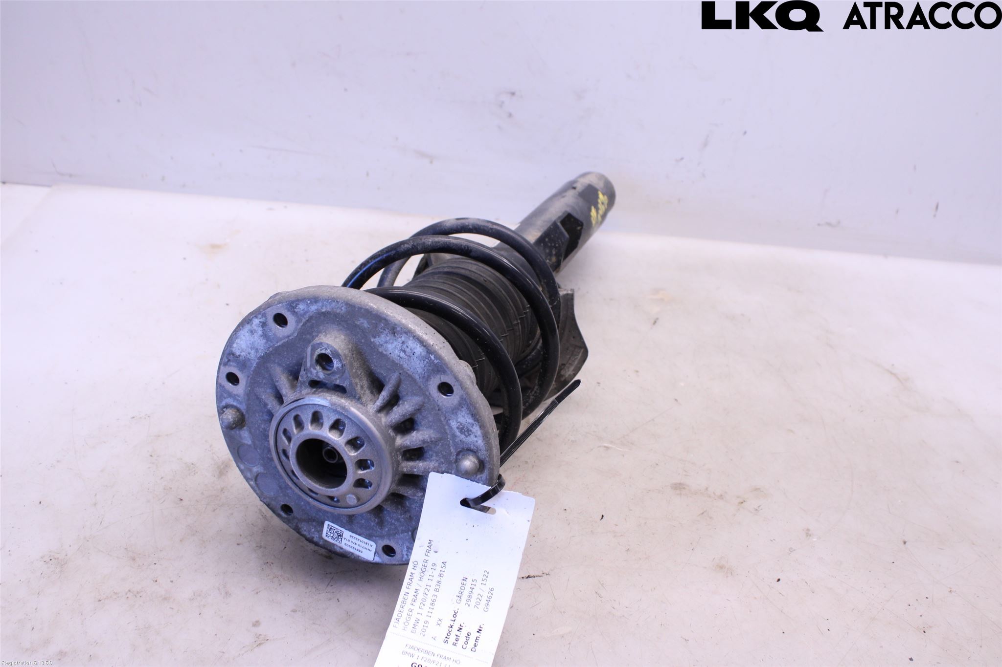 BMW 1 F20/F21 11-19 Fjäderben Fram Höger