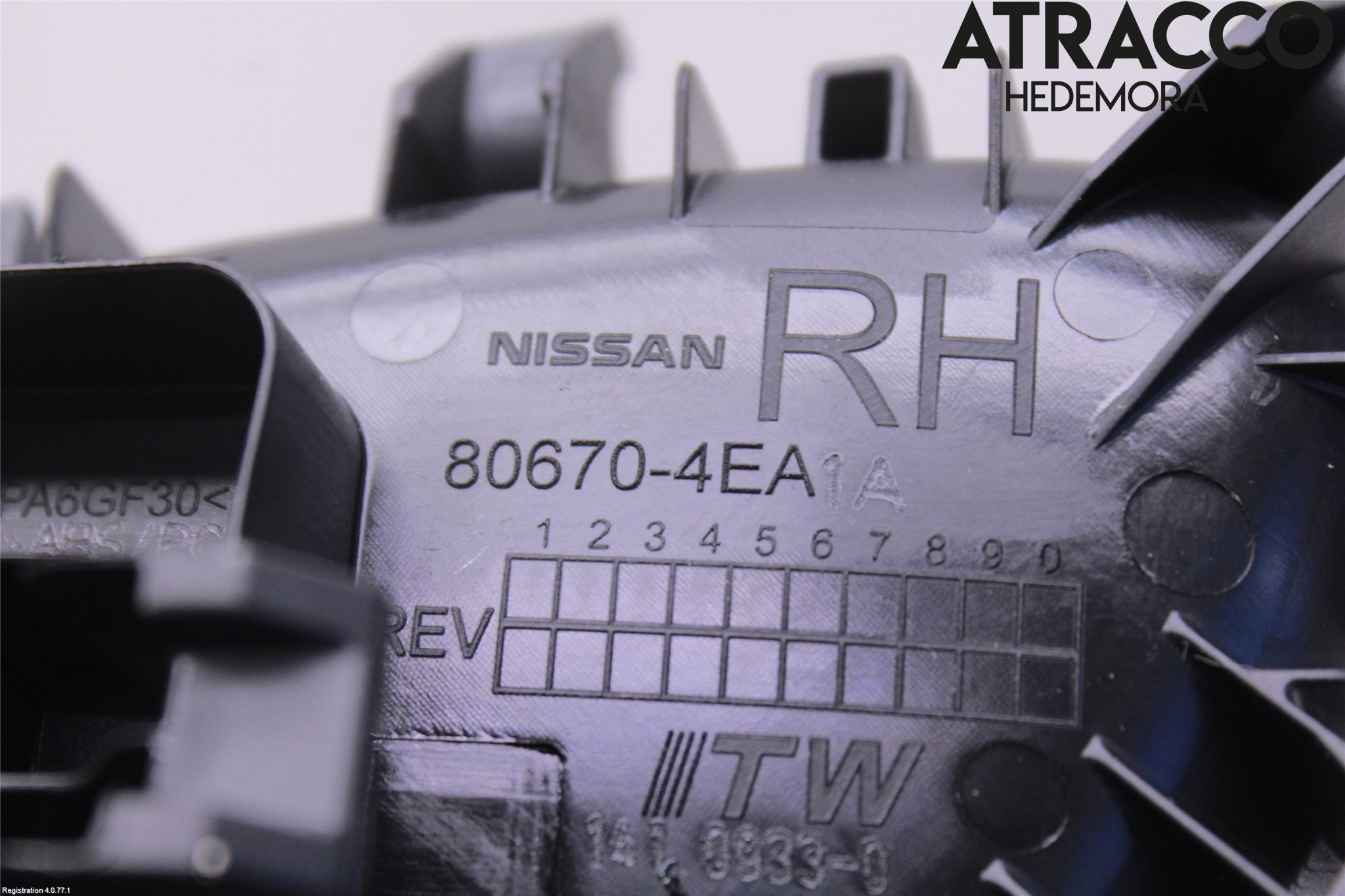 Nissan QASHQAI 17-21 Dörrhandtag Yttre Hö