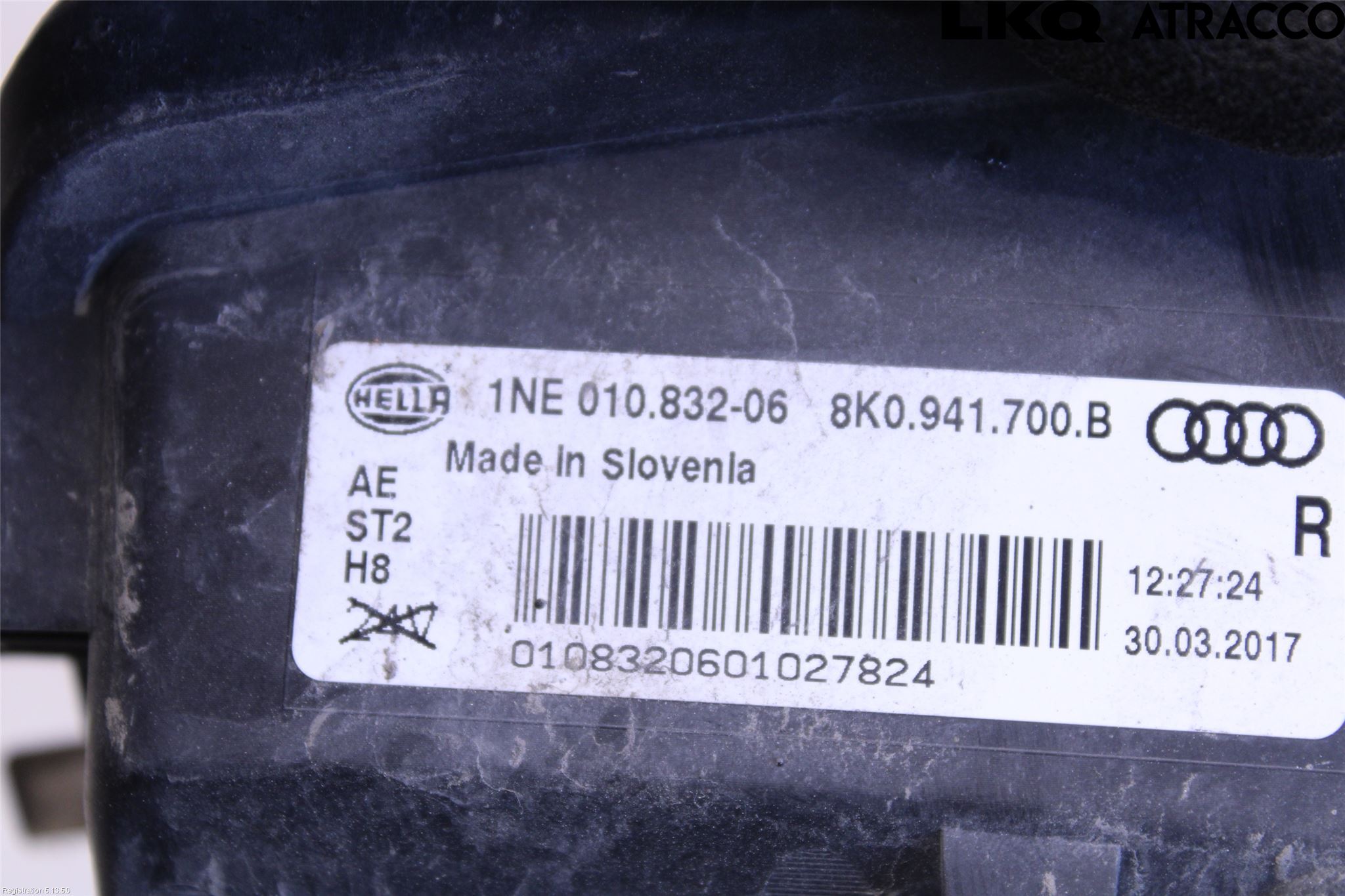 Audi A4 12-15 Dimljus-Varselljus Fram