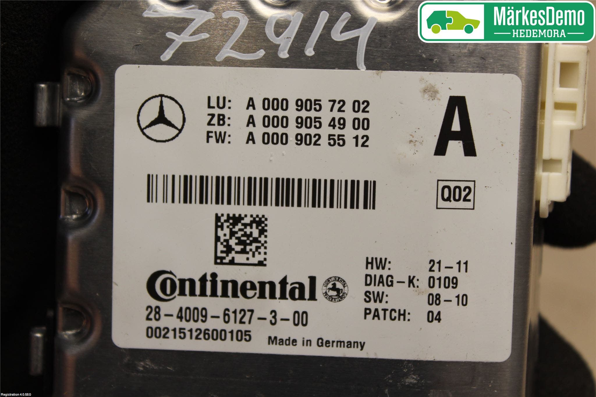 Mercedes-Benz MB GLK-KLASS (X204) 08-16 Sensor Adaptiv Farthållare