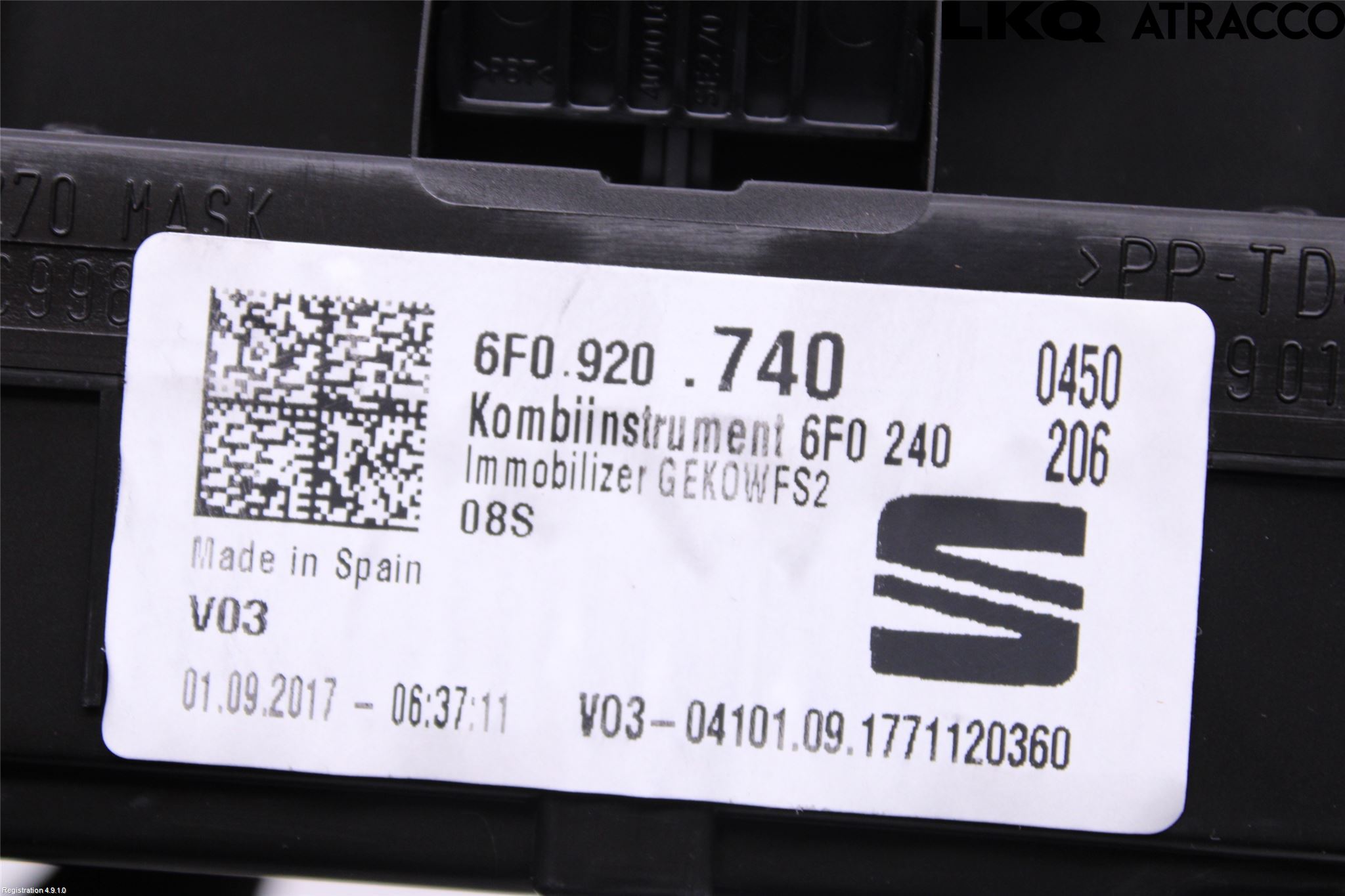 Seat IBIZA V 17-20 Instrument Komb