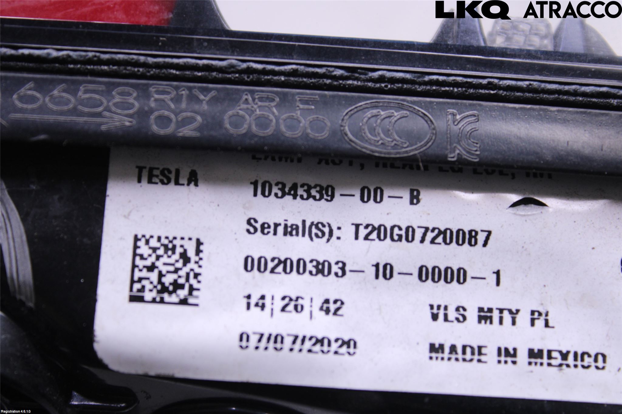 Tesla MODEL X 16- Bakljus Lucka Hö