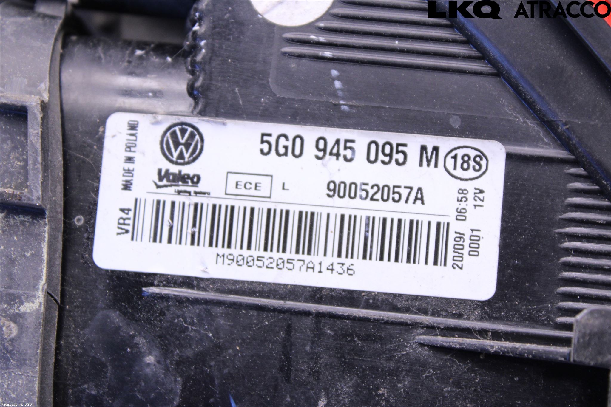Volkswagen VW GOLF / E-GOLF VII 13-20 Bakljus Vänster