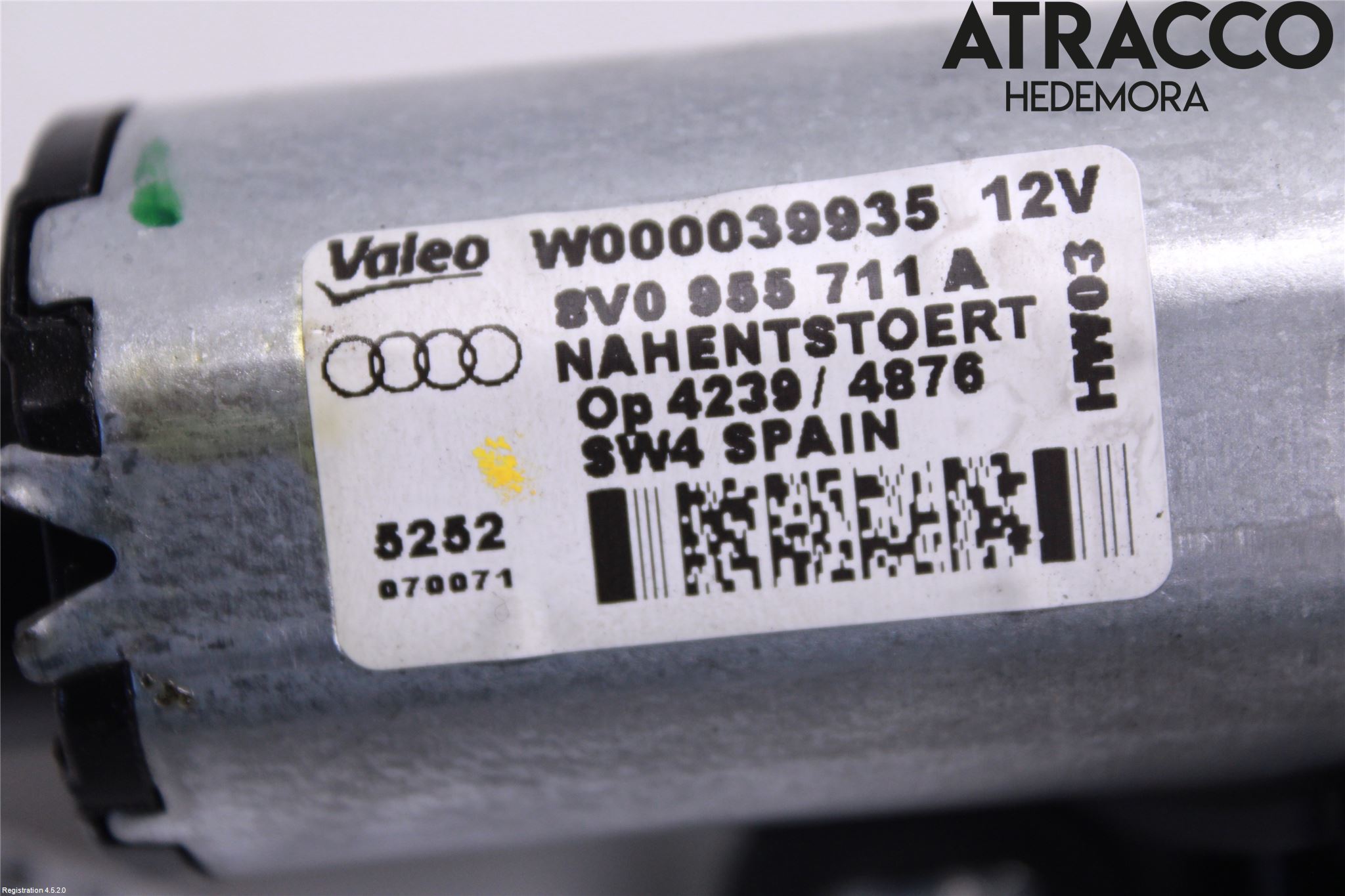 Audi A3/S3 05-13 Torkarmotor Baklucka