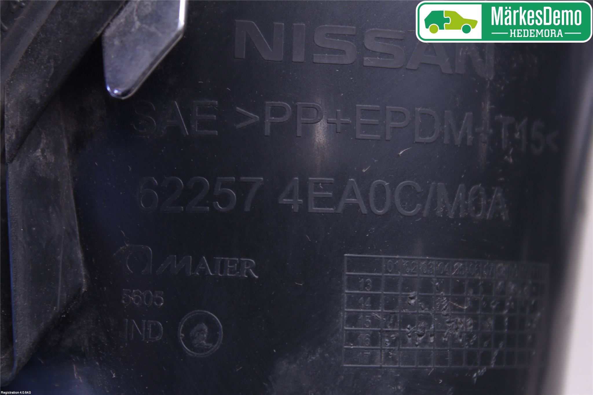 Nissan QASHQAI 14-17 Dimljussarg Fram