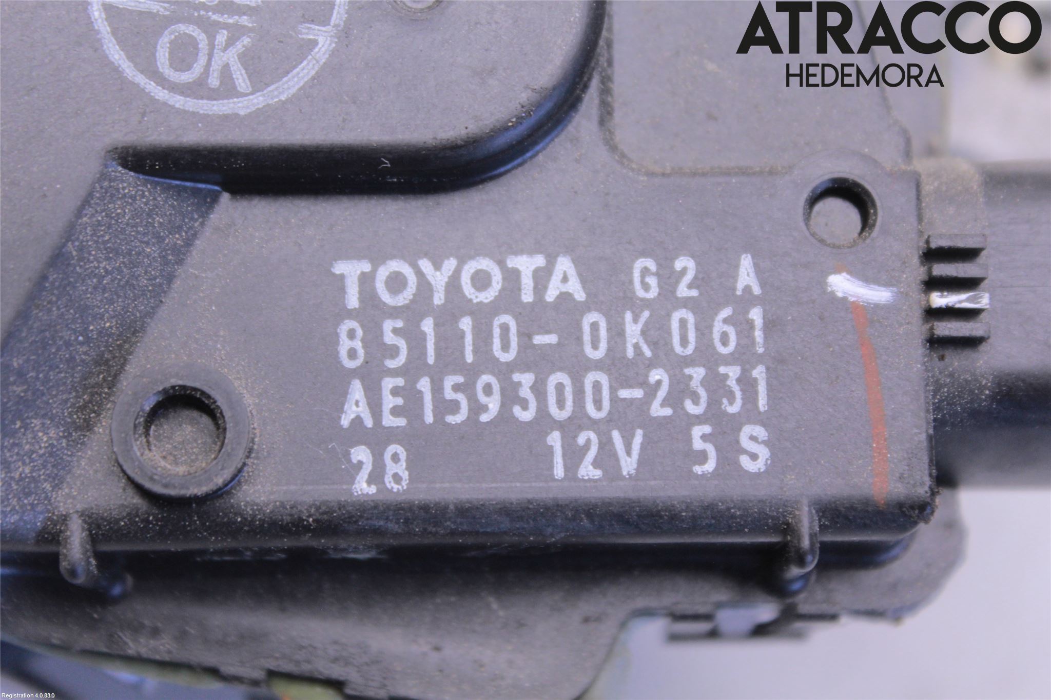 Toyota HILUX 05-16 Torkarmotor Vindruta