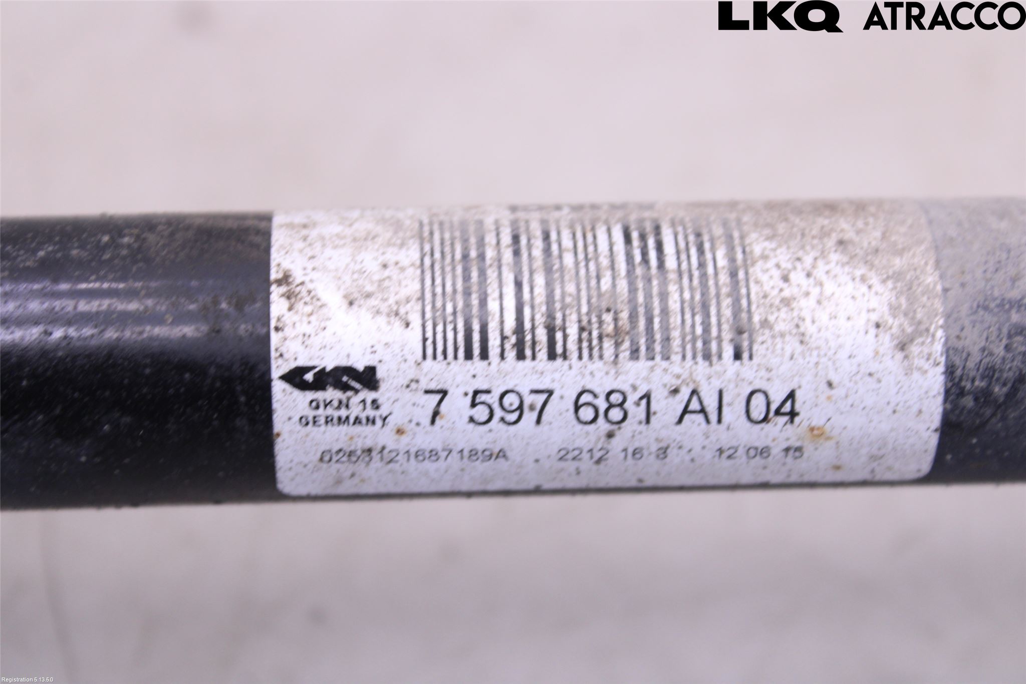 BMW 1 F20/F21 11-19 Drivaxel Bak Vänster
