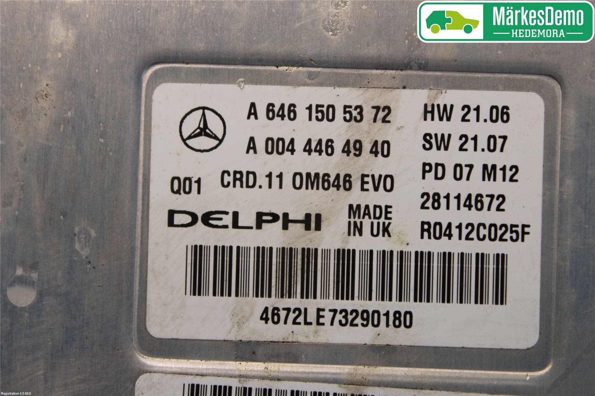 Mercedes-Benz MB E-KLASS (W211) 02-09 Styrenhet Insprut Bensin