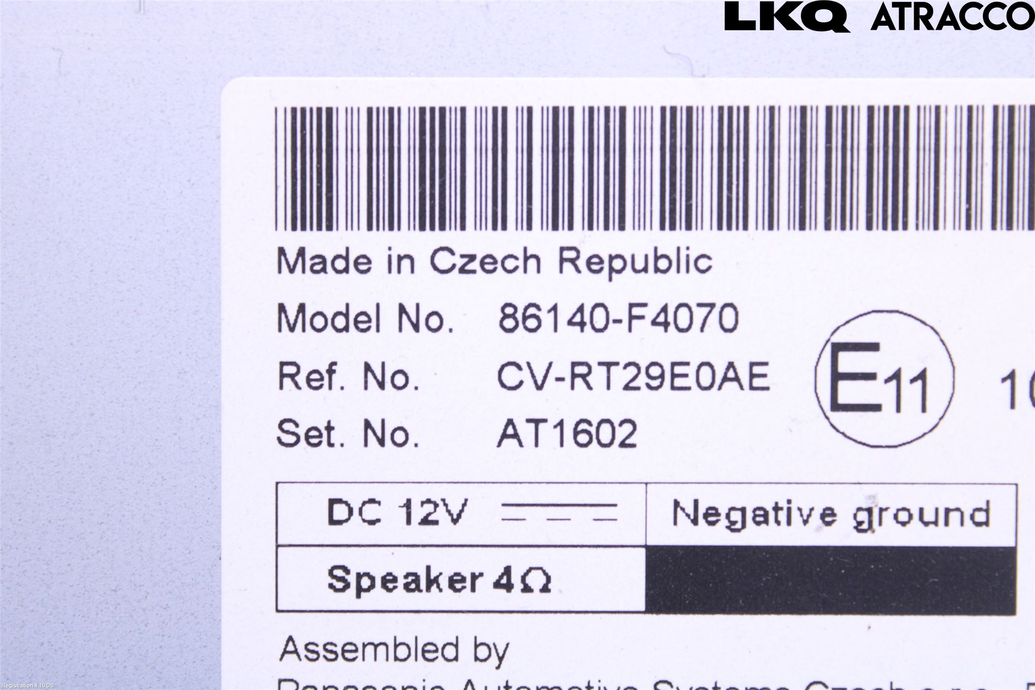 Toyota C-HR 16-23 Cd Radio - Multimediapanel