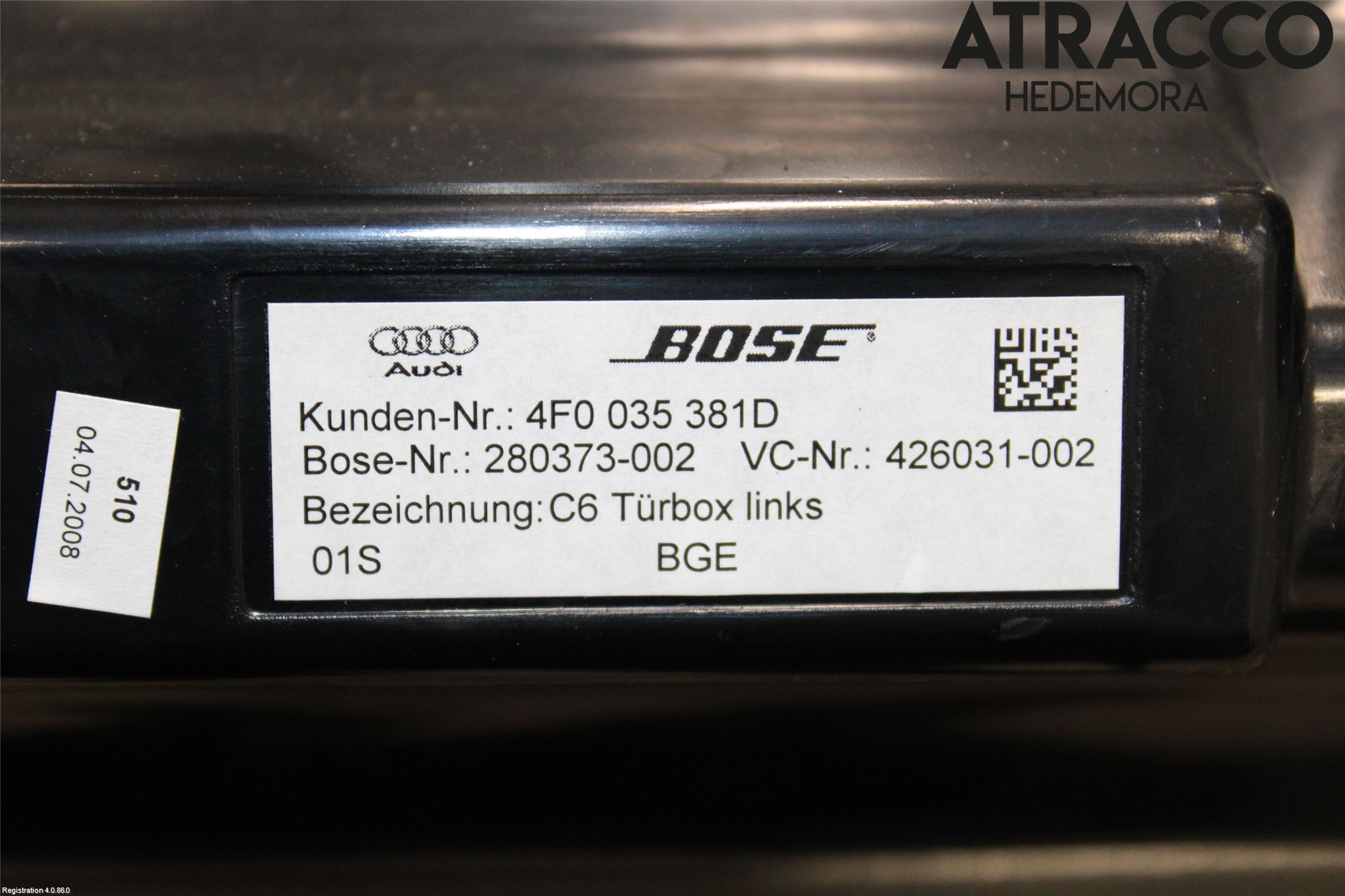 Audi A6/S6     05-11 Högtalare