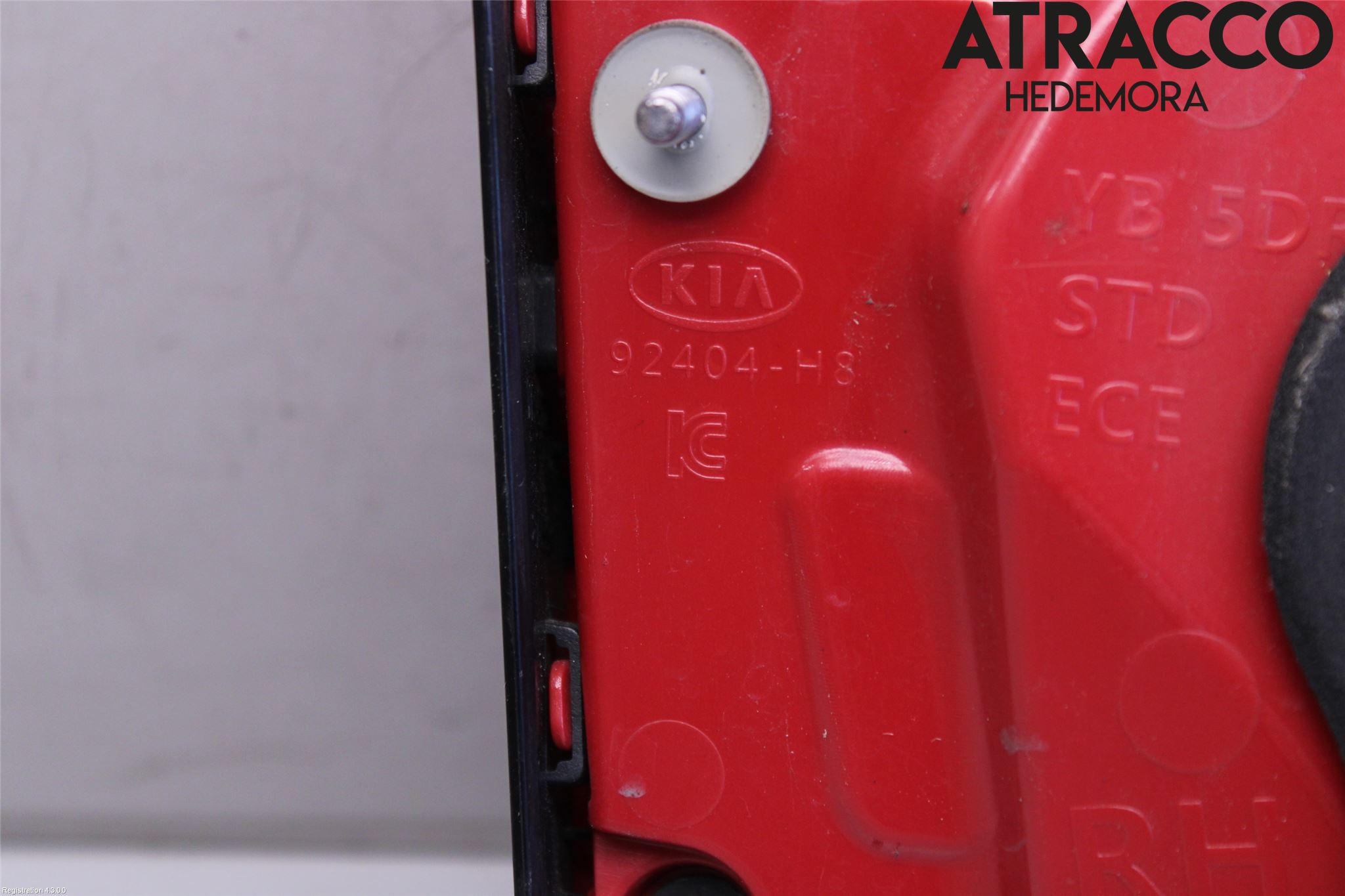 Kia RIO 17- Bakljus Lucka Hö