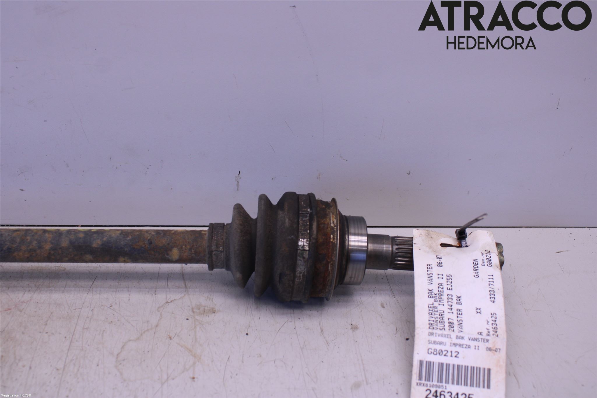 Subaru IMPREZA II  06-07 Drivaxel Bak Vänster
