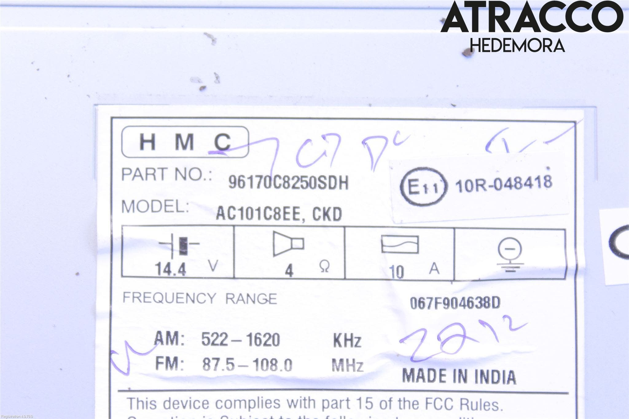 Hyundai i20 GB 15-20 Cd Radio - Multimediapanel
