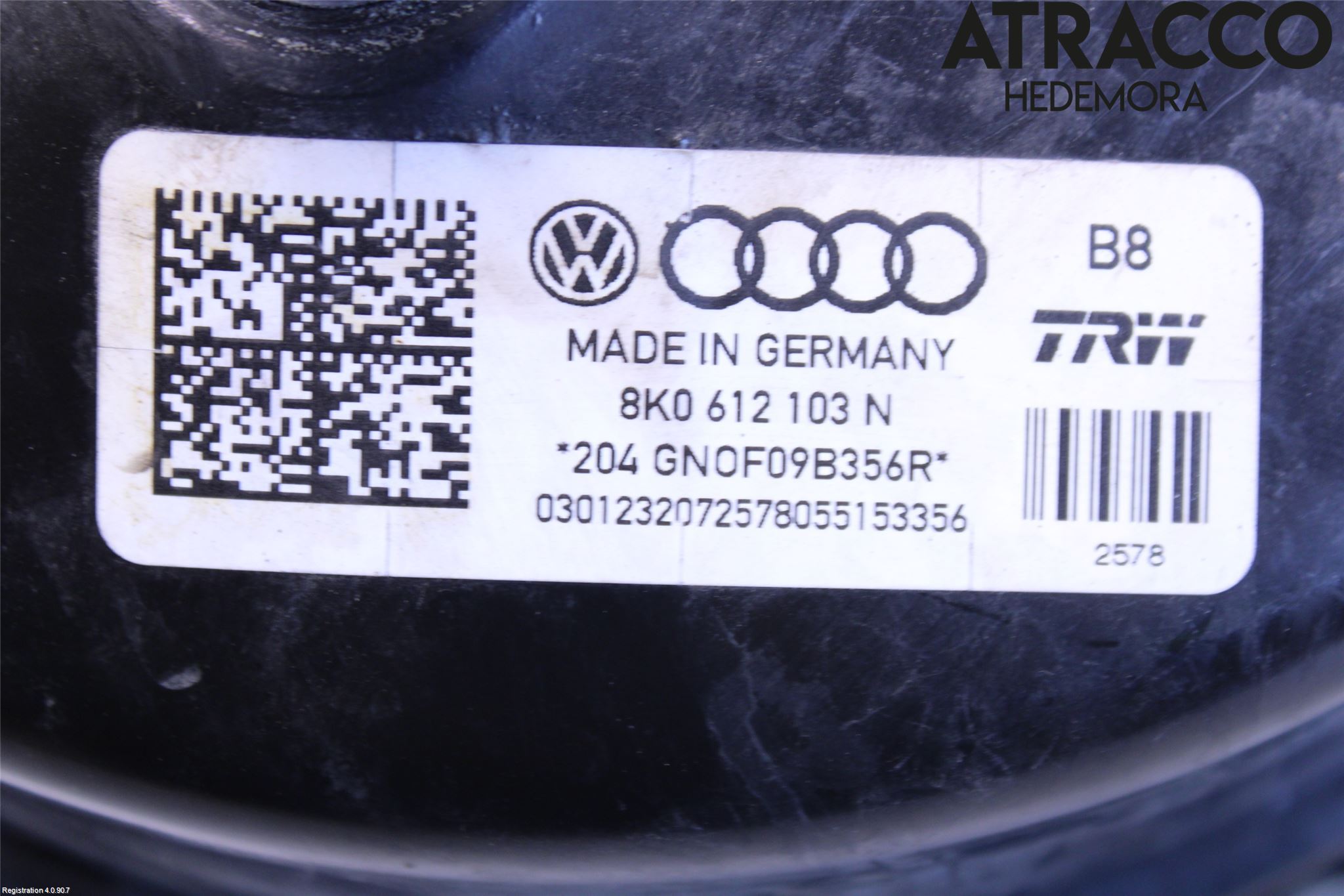 Audi A4 12-15 Bromsservo