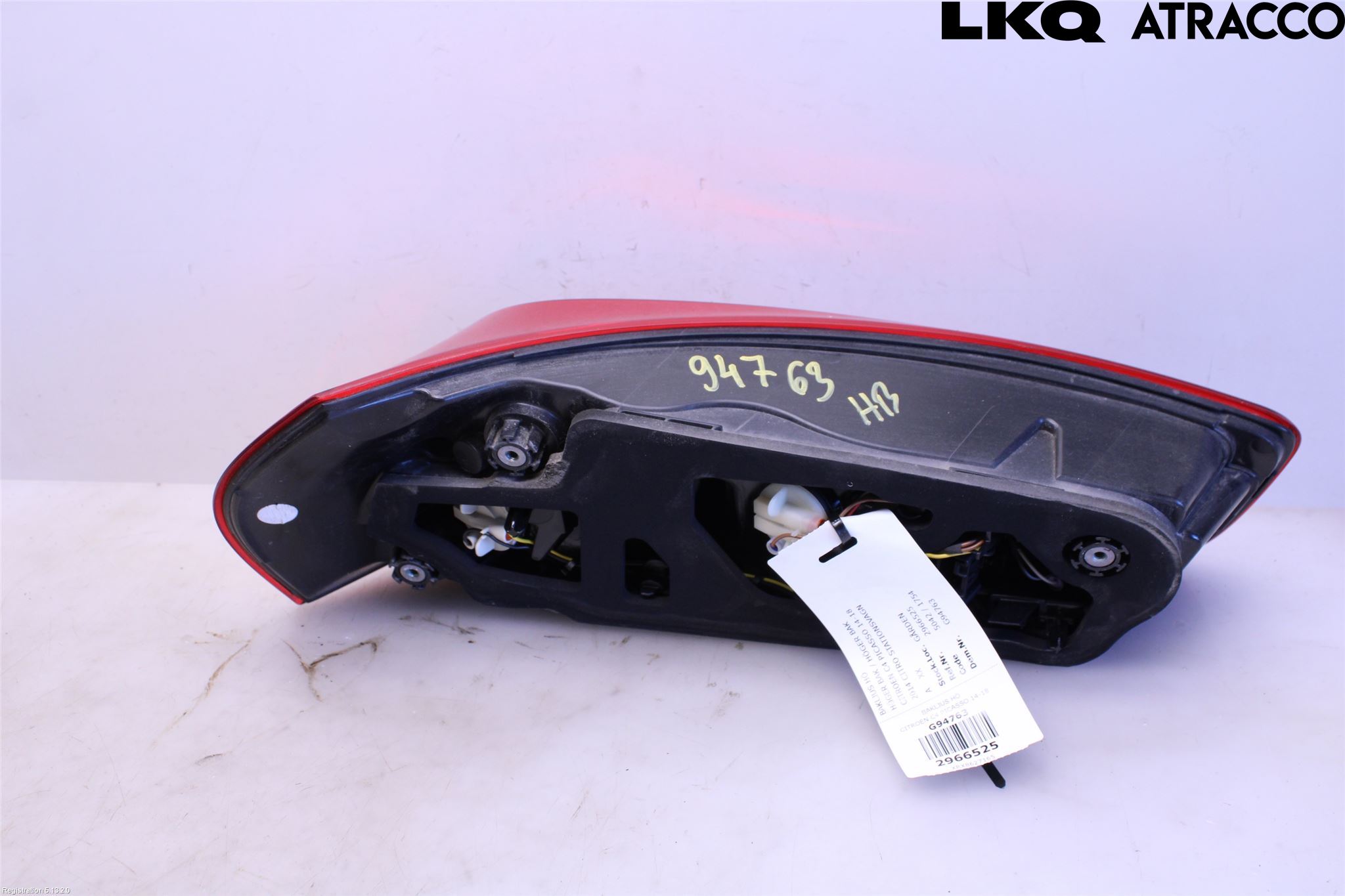 Citroen C4 PICASSO 14-18 Bakljus Höger