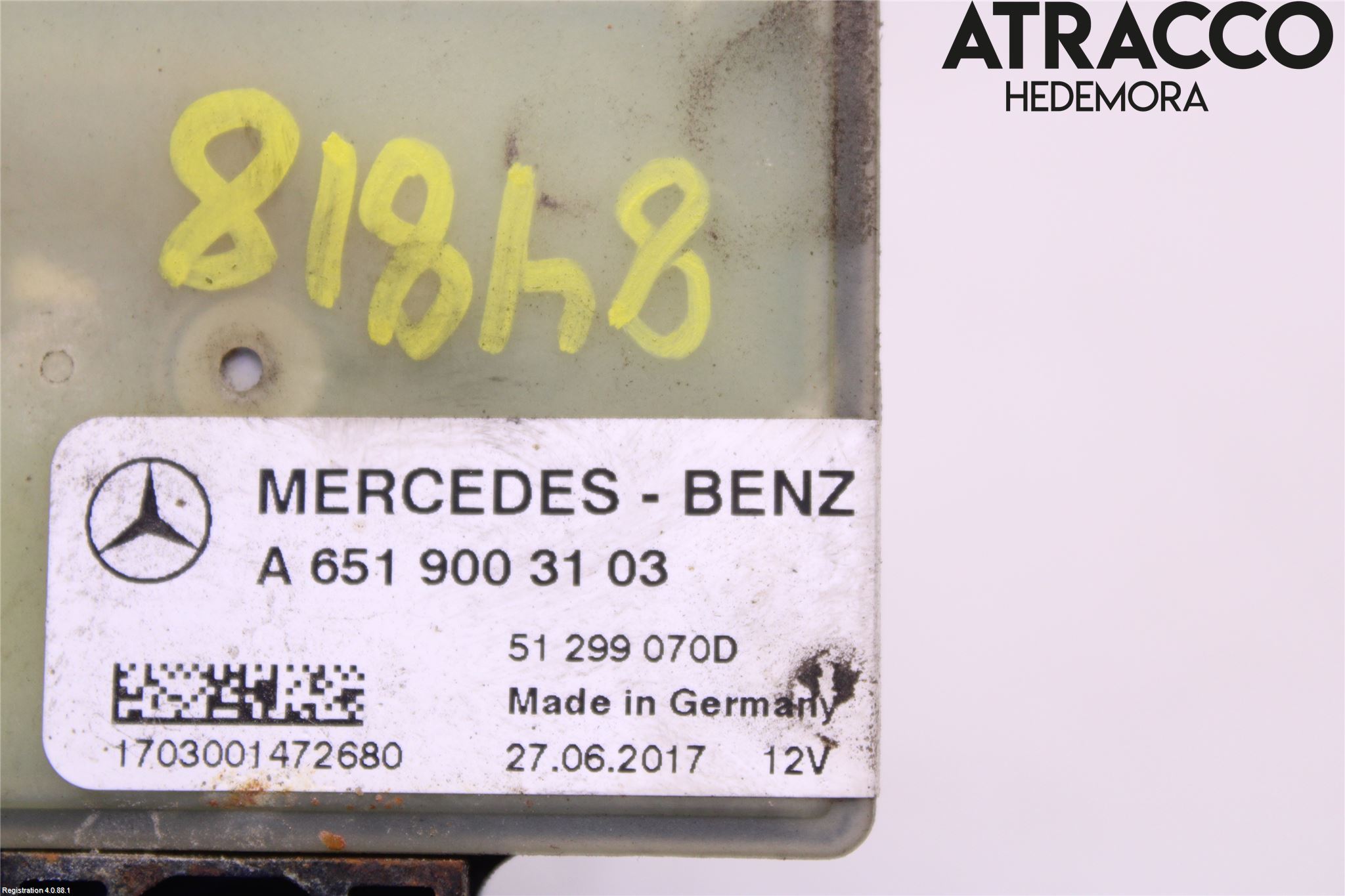 Mercedes-Benz MB C-KLASS (W205) 14-21 Relä Glödning Diesel