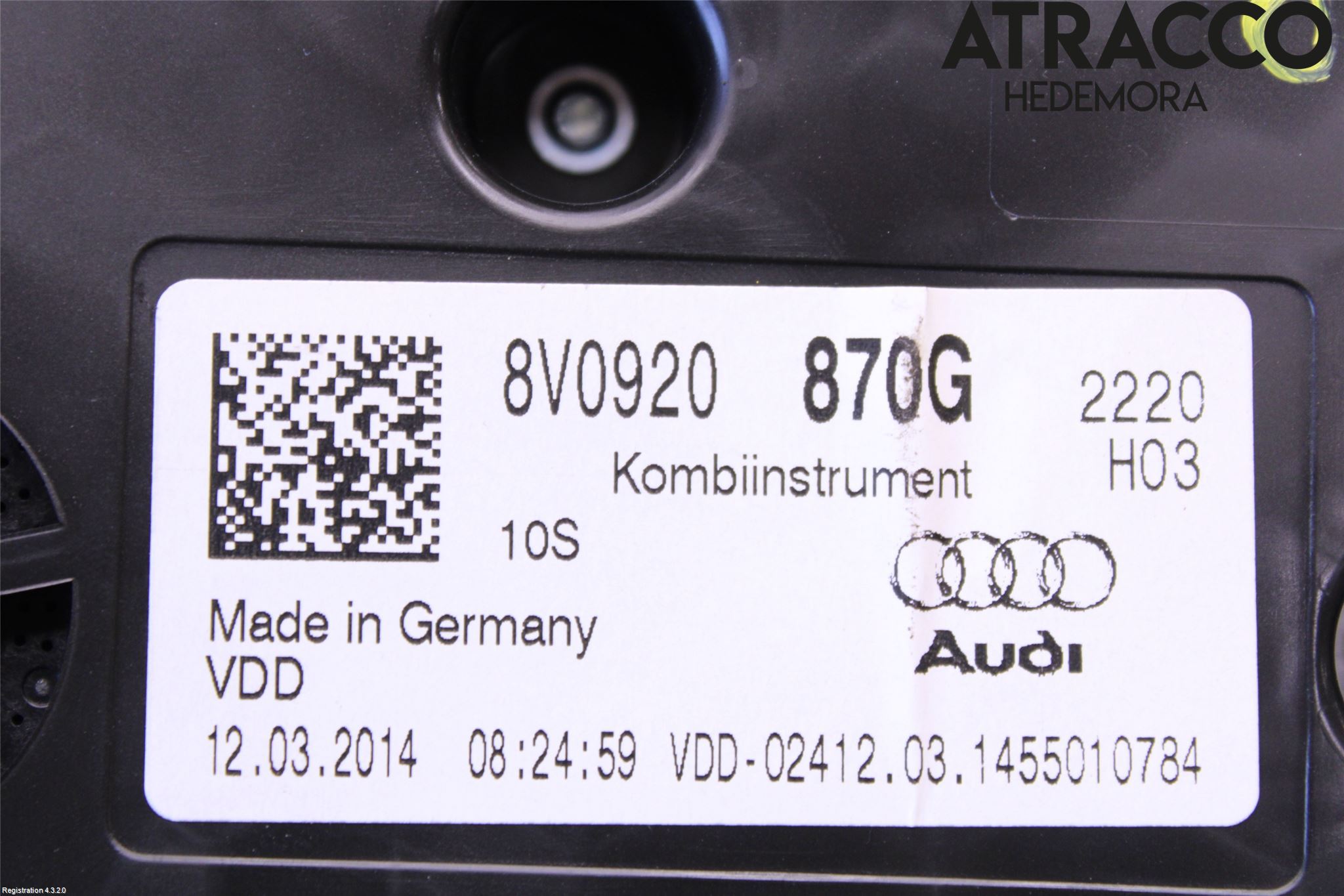 Audi A3/S3 8V 13-20 Instrument Komb