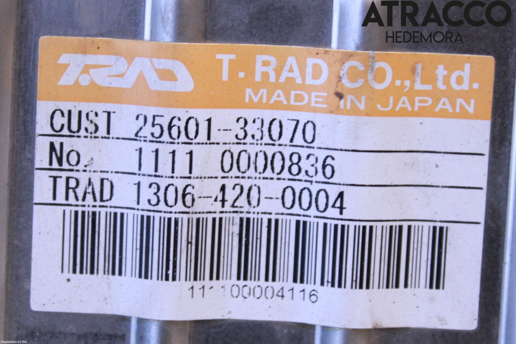 Toyota YARIS XP130 12-14 Avgaskylare