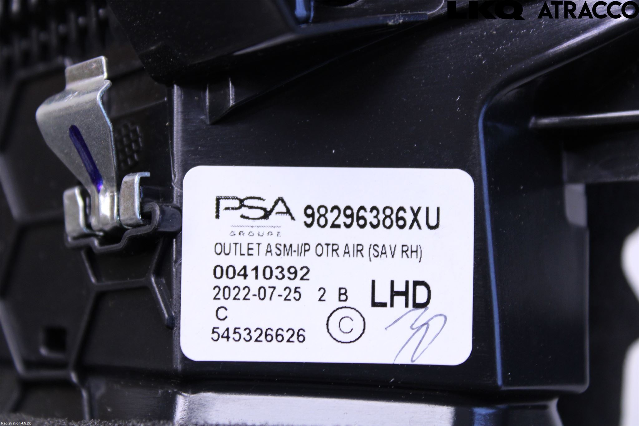 Opel CORSA F, CORSA-E 20- Defrosterkanal-Munstycke
