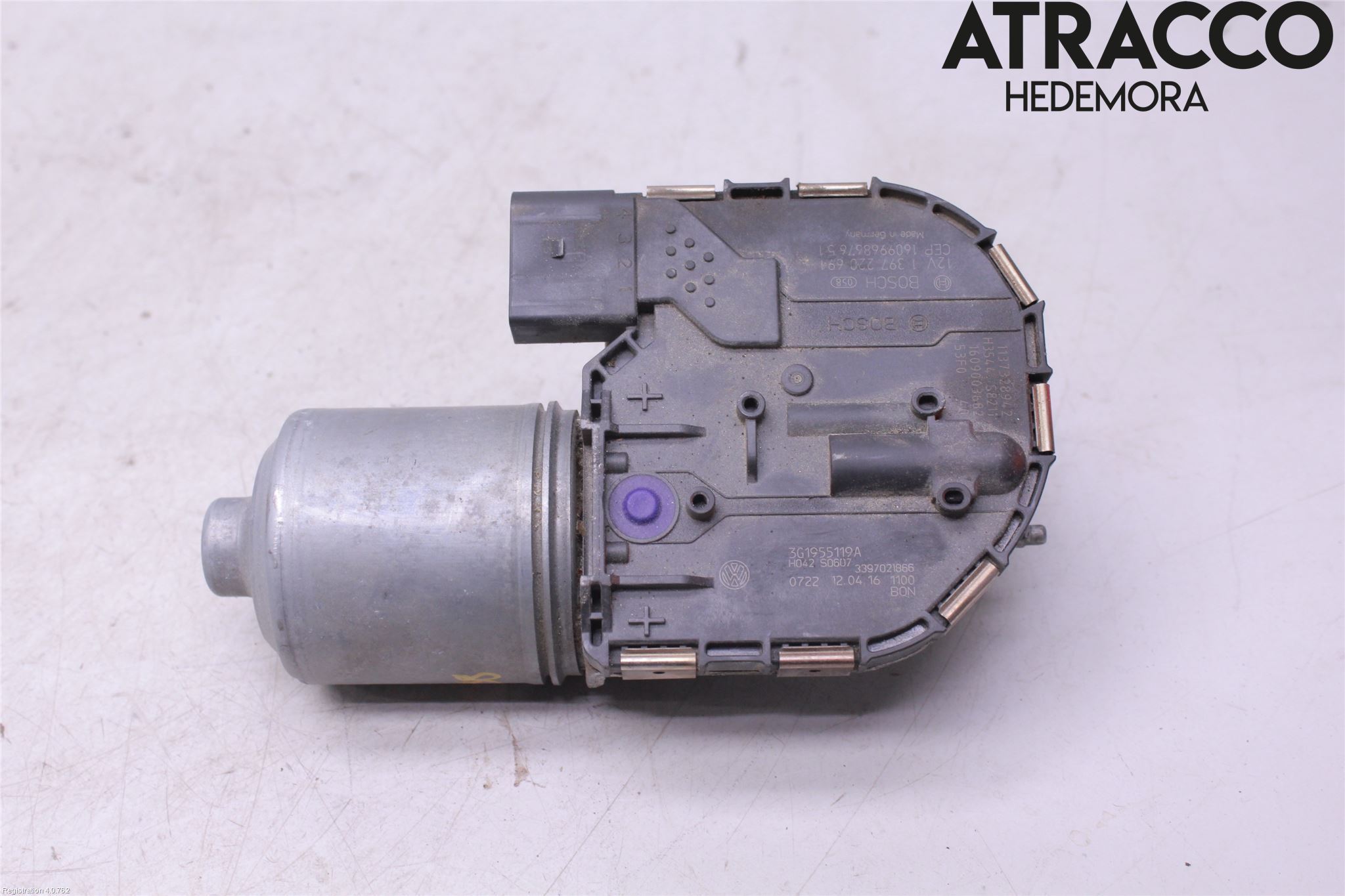 Volkswagen VW PASSAT 15-19 Torkarmotor Vindruta