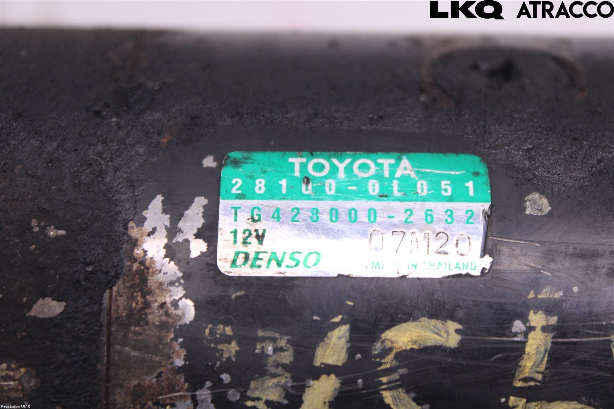 Toyota HILUX 05-16 Startmotor Diesel