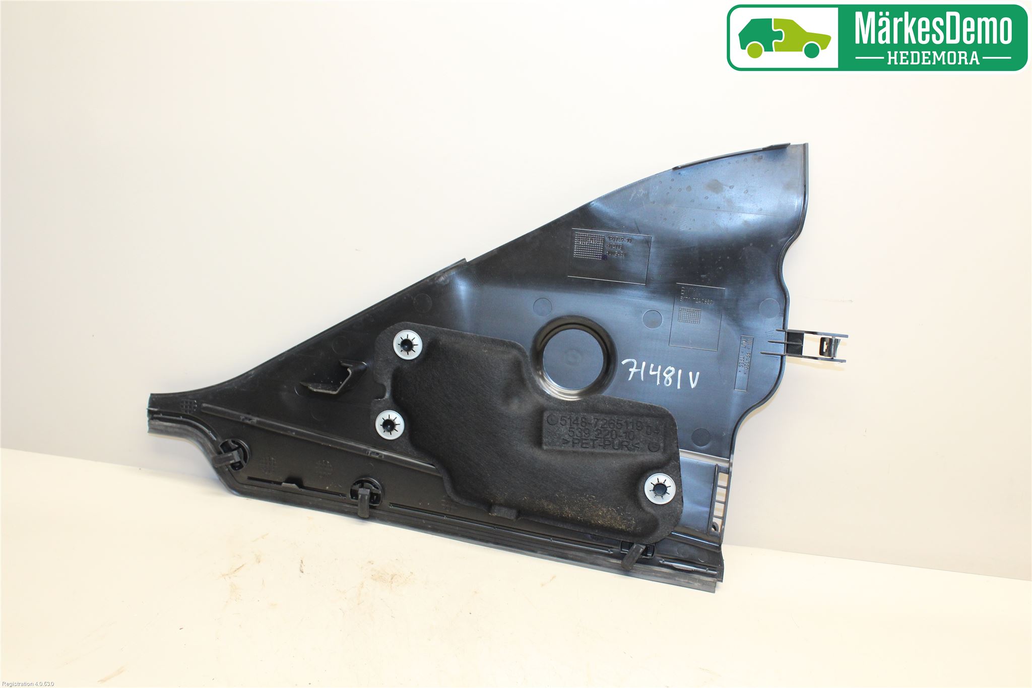 BMW 1 F20/F21 11-19 Torpedplåt-Torpedplast