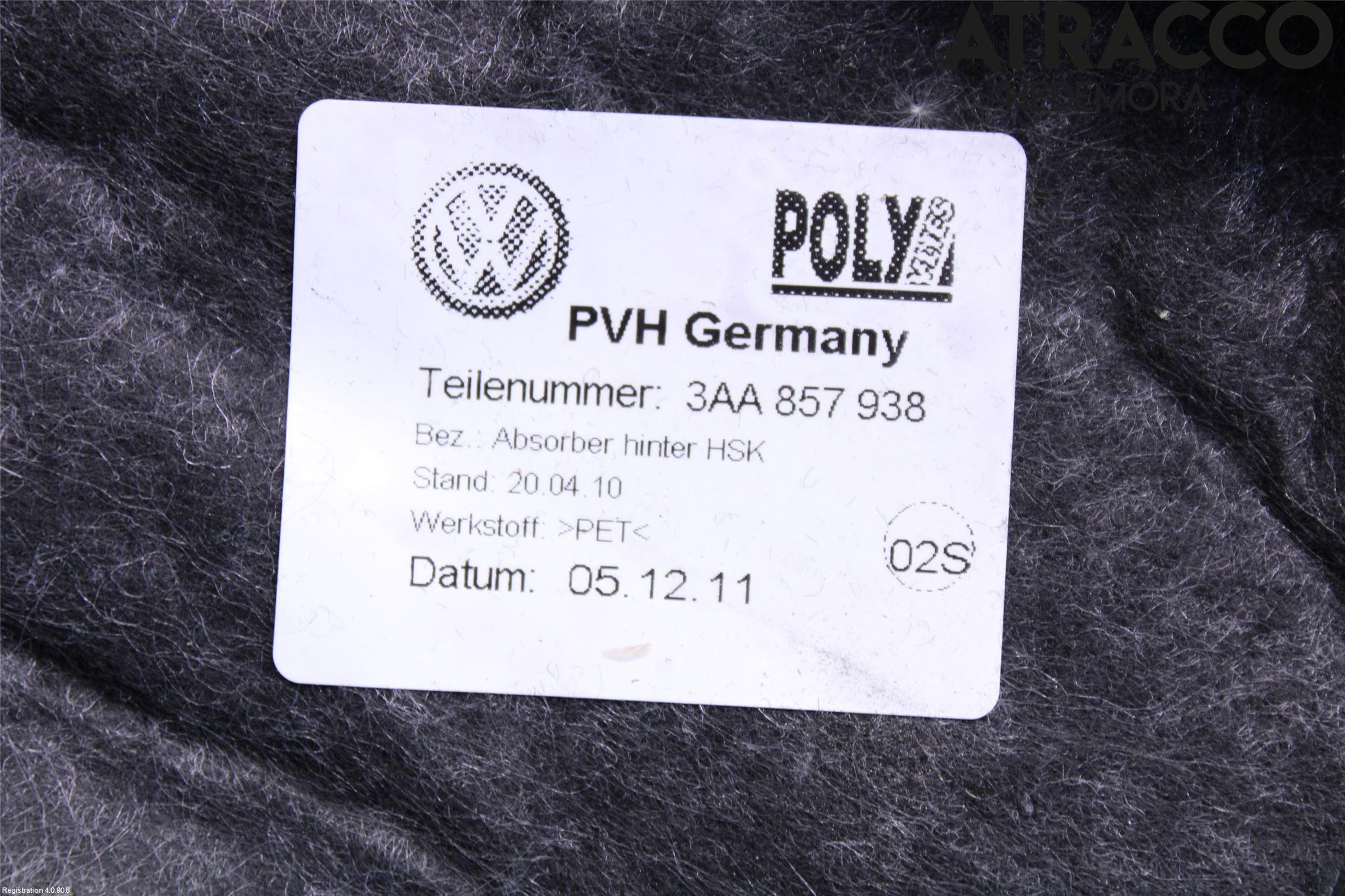 Volkswagen VW PASSAT CC 08-16 Handskfack