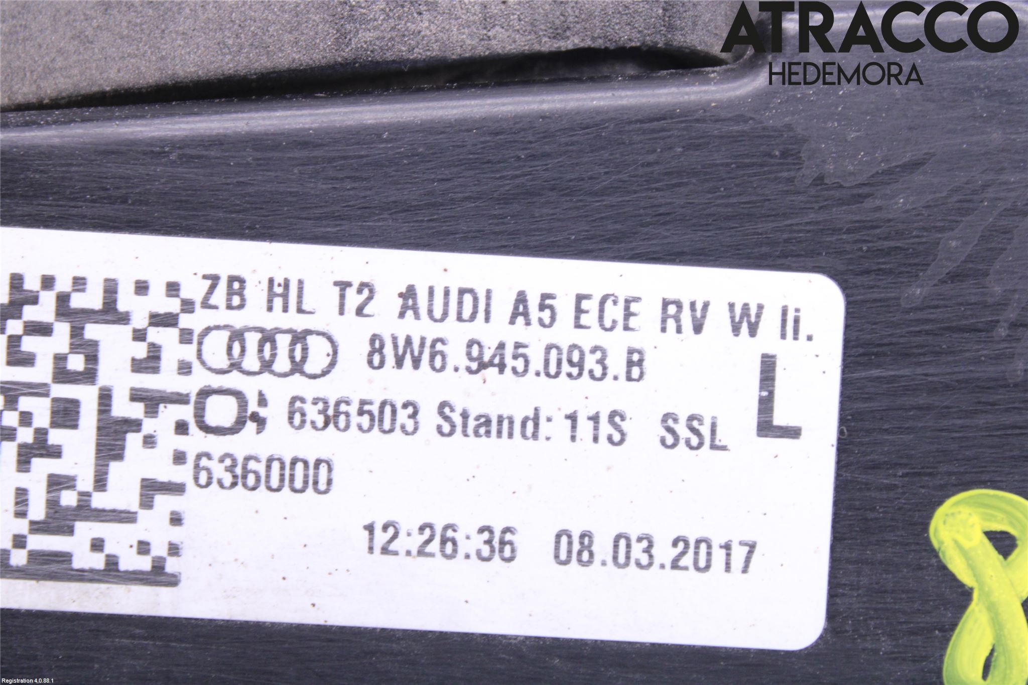 Audi A5 17- Bakljus Lucka Vä