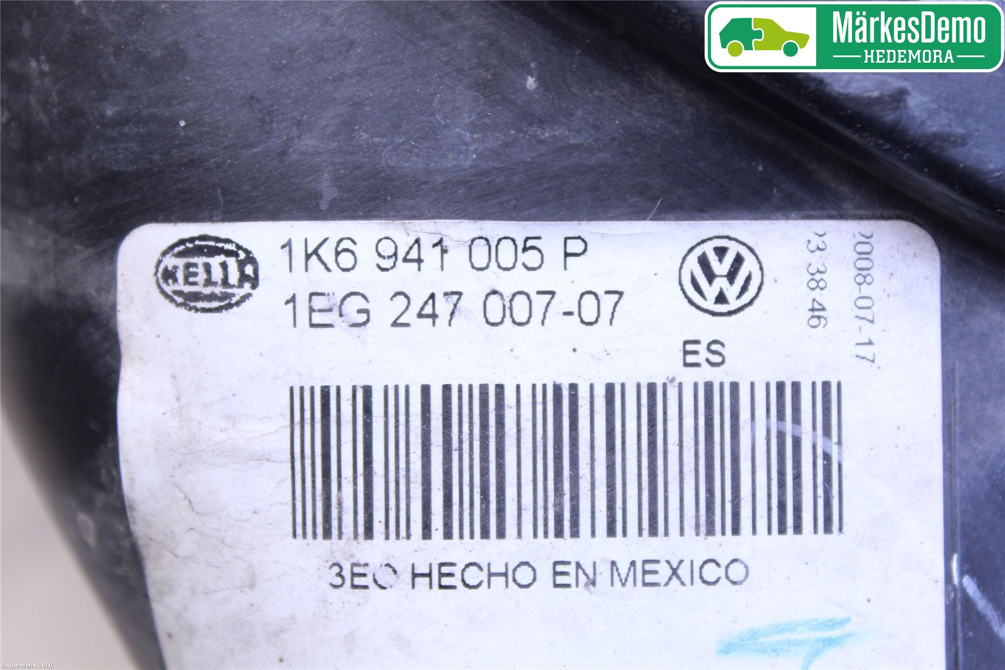 Volkswagen VW GOLF V 04-09 Strålkastare Vänster