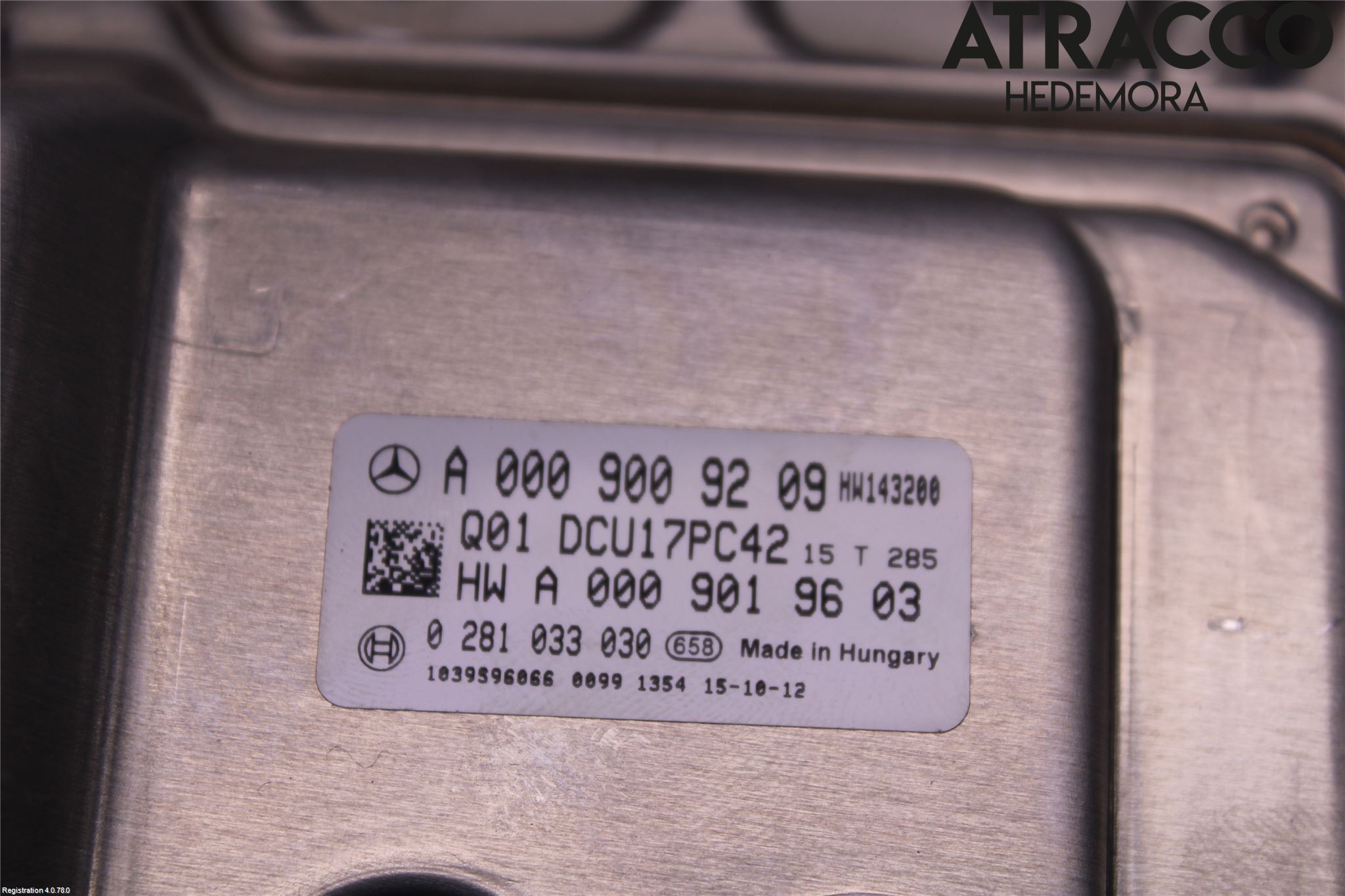 Mercedes-Benz MB C-KLASS (W205) 14-21 Styrenhet Avgasrening