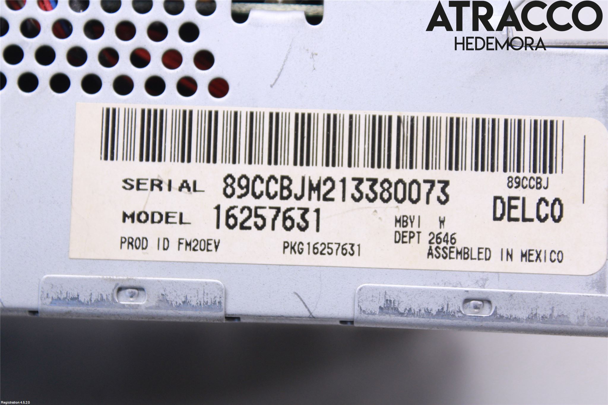 Chevrolet CORVETTE Cd Radio - Multimediapanel