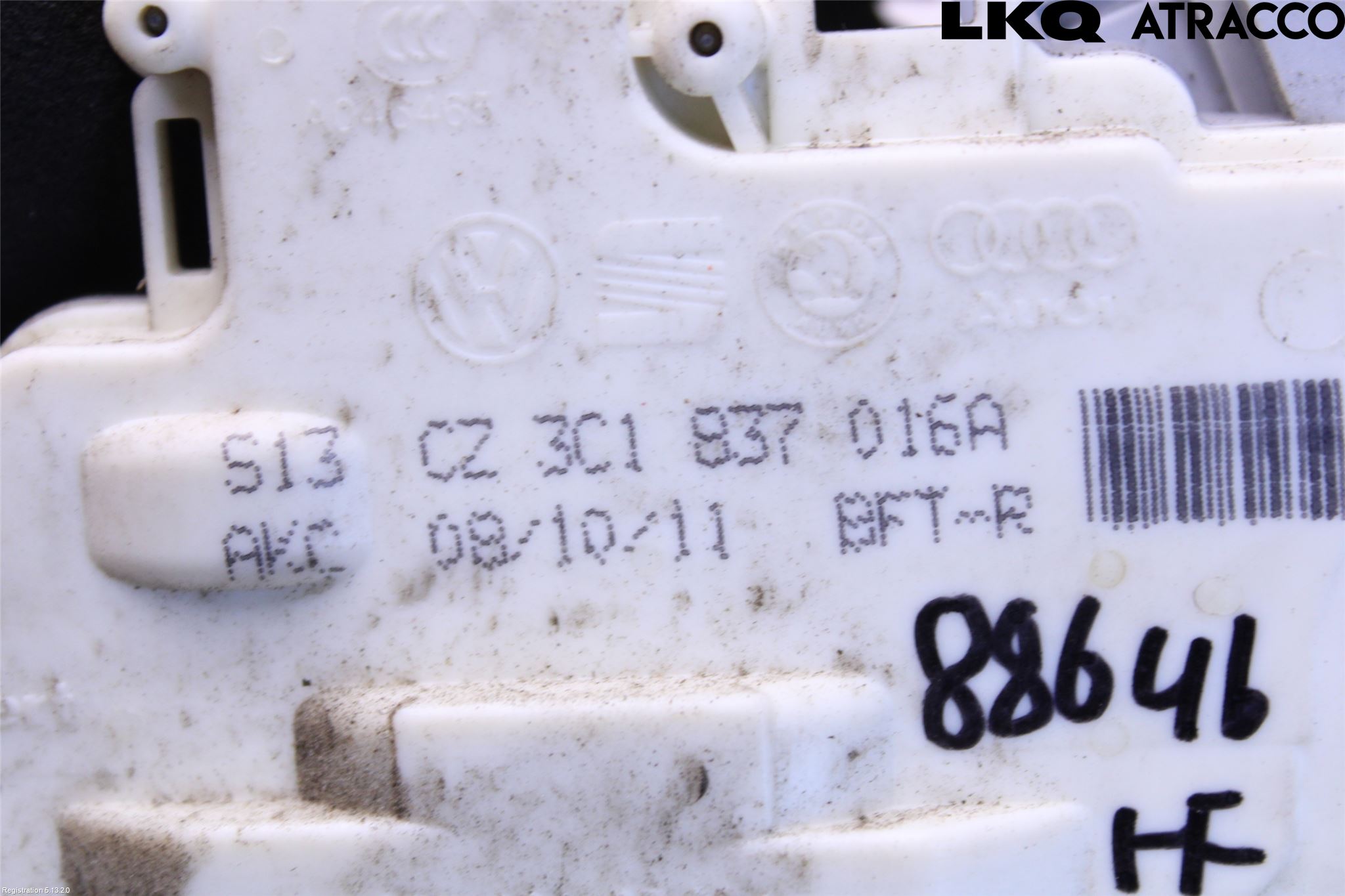 Volkswagen VW PASSAT 11-14 Låskista-Dörrlås