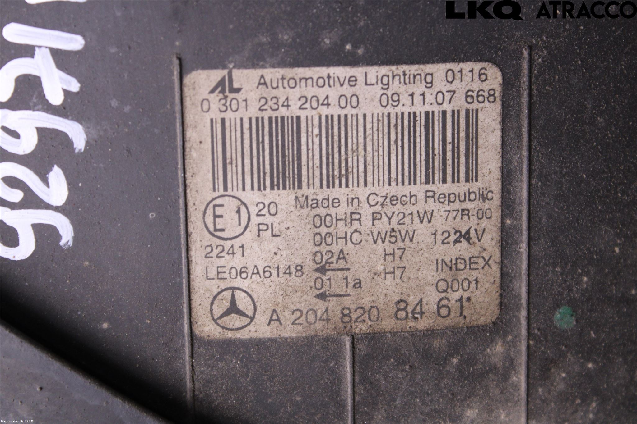 Mercedes-Benz MB C-KLASS (W204) 07-15 Strålkastare Höger
