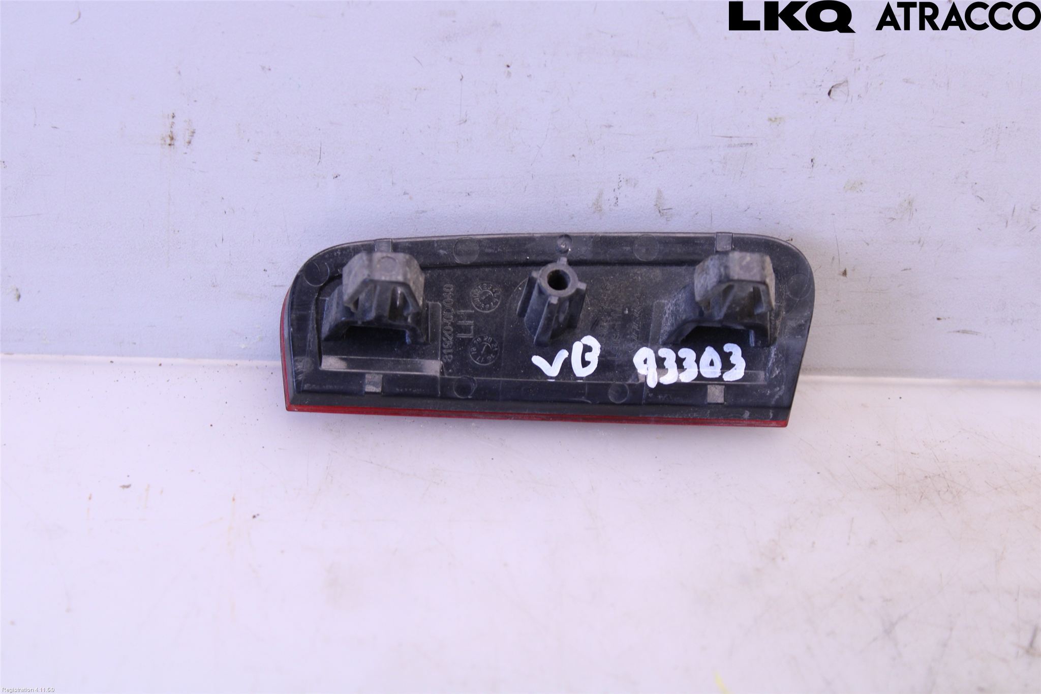 Toyota YARIS XP130 15-20 Dimljus/Reflex Bak