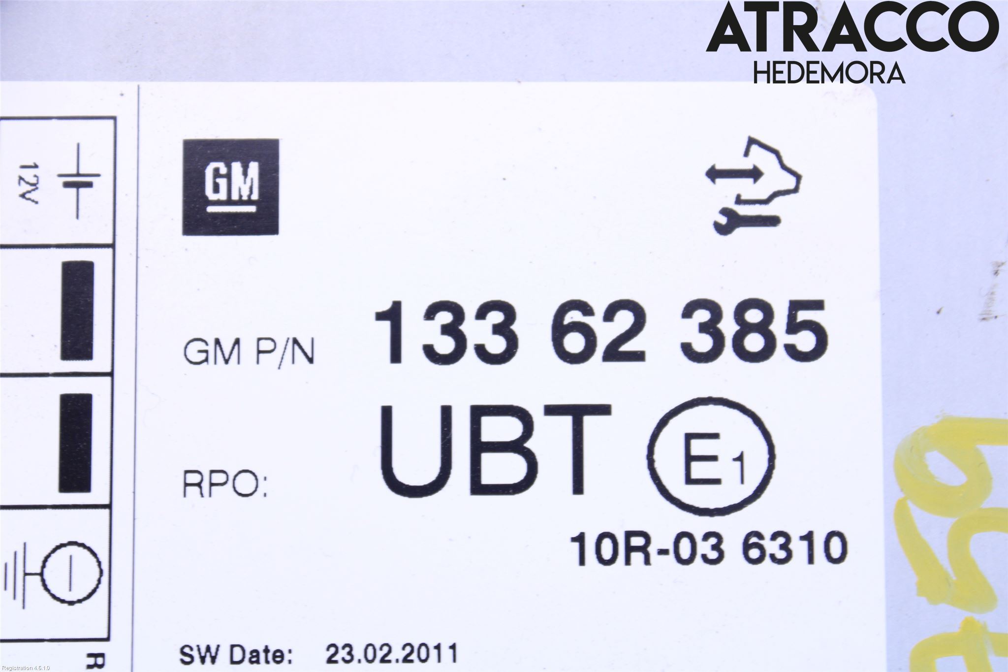 Opel AMPERA 12-16 Styrenhet Övrigt