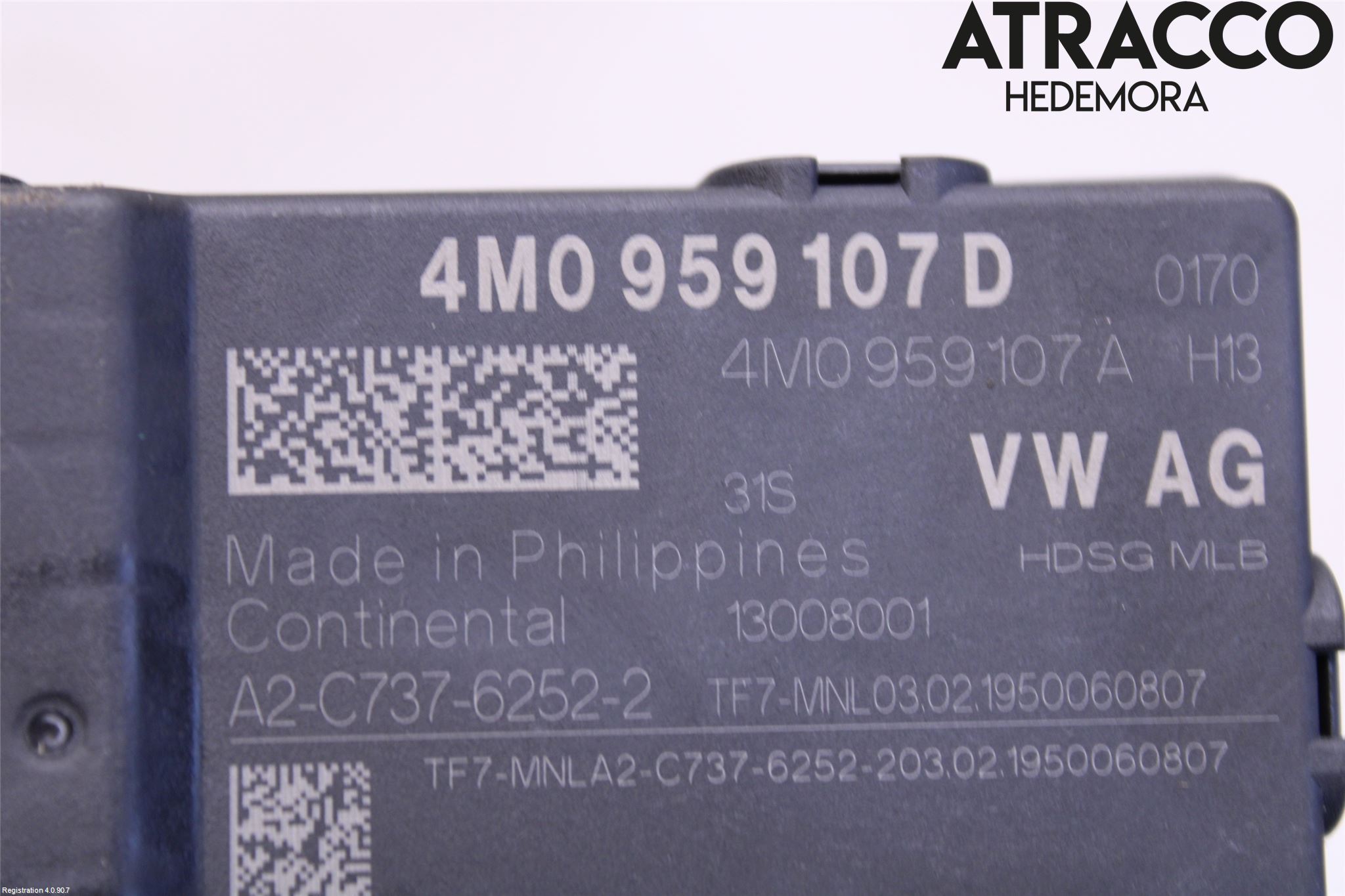 Audi A4/S4 B9 20- Styrenhet Baklucka