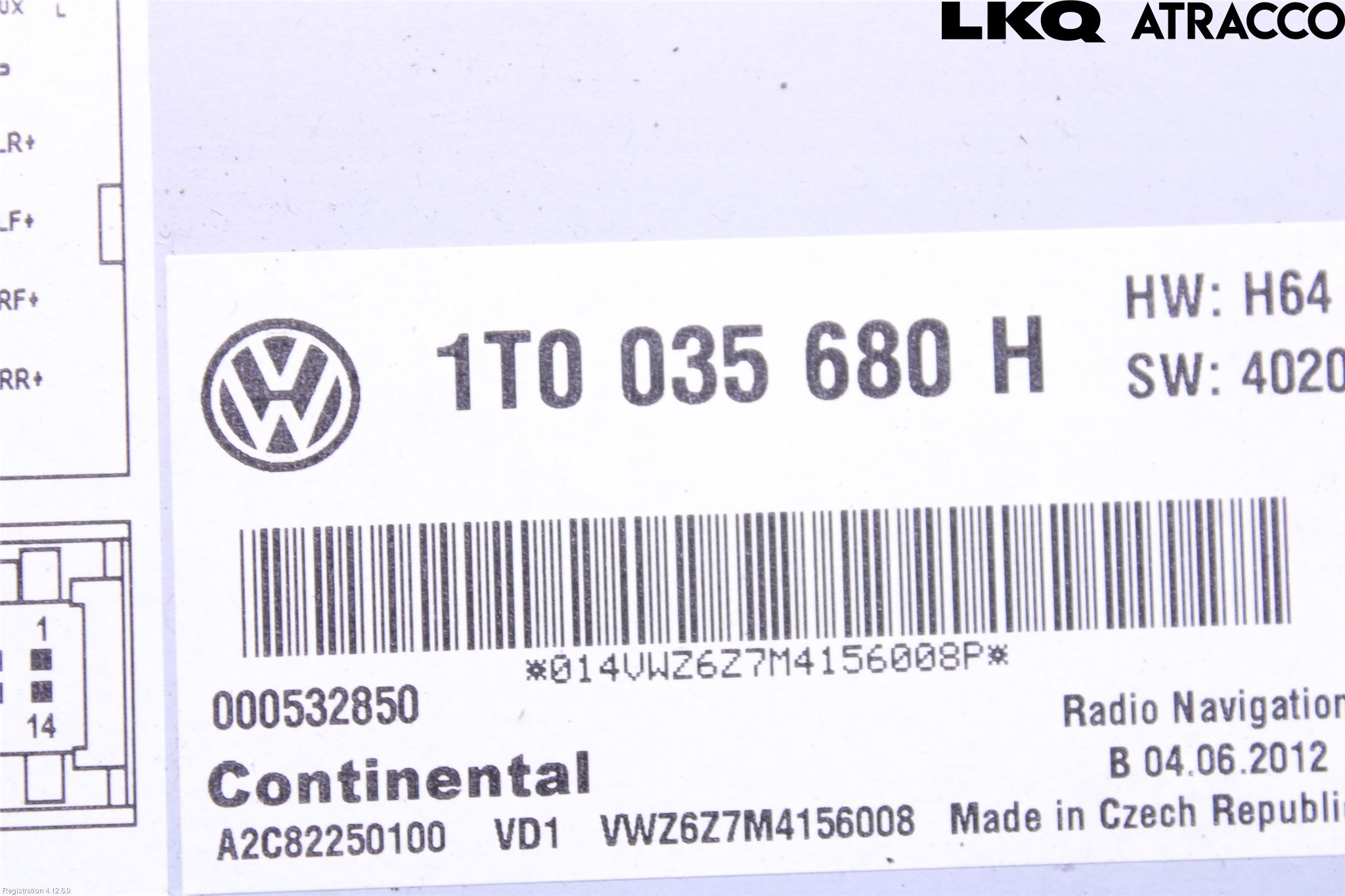 Volkswagen VW BEETLE 12- Cd Radio - Multimediapanel