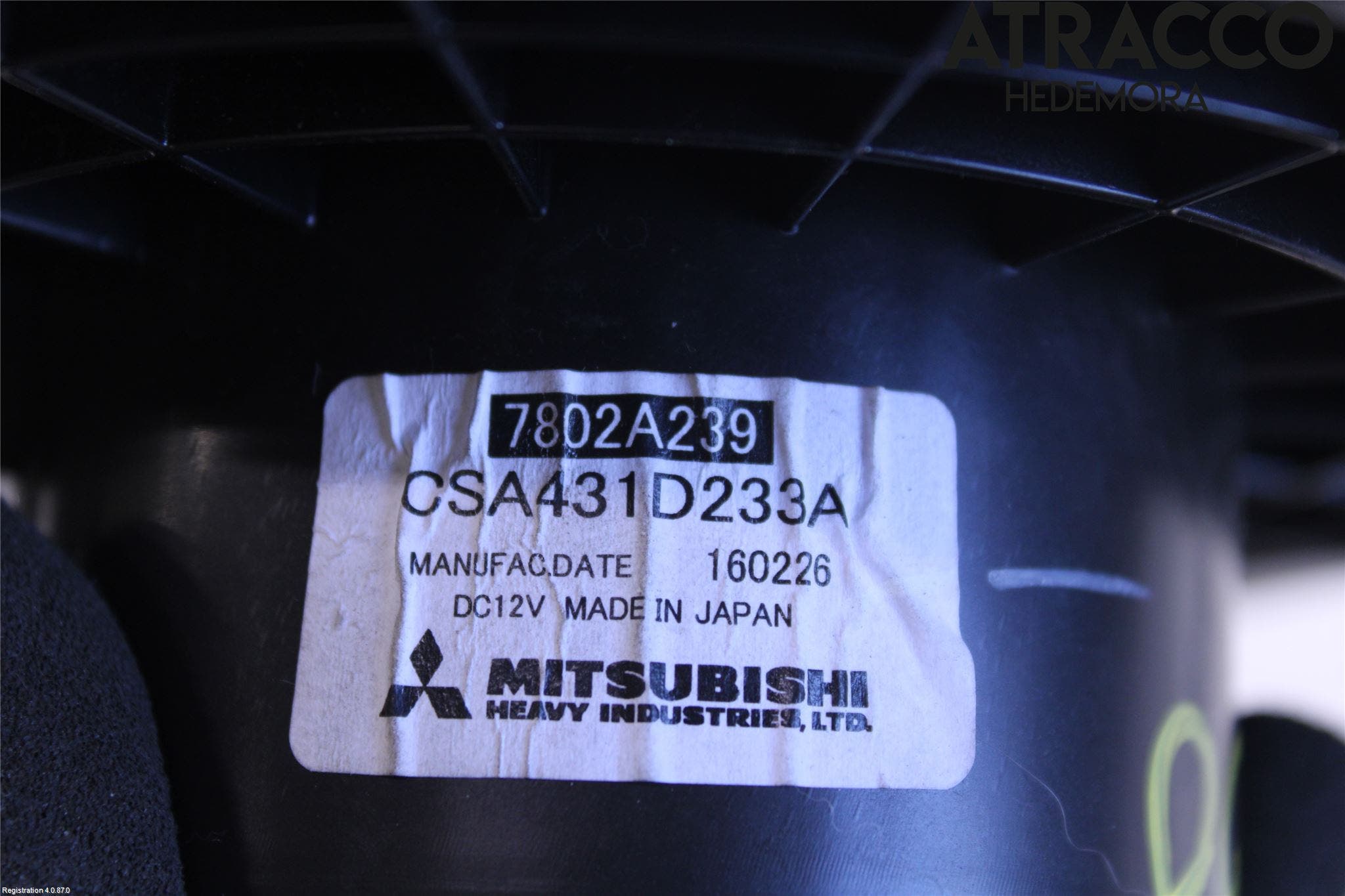 Mitsubishi ASX 10-22 Ac Värmefläkt