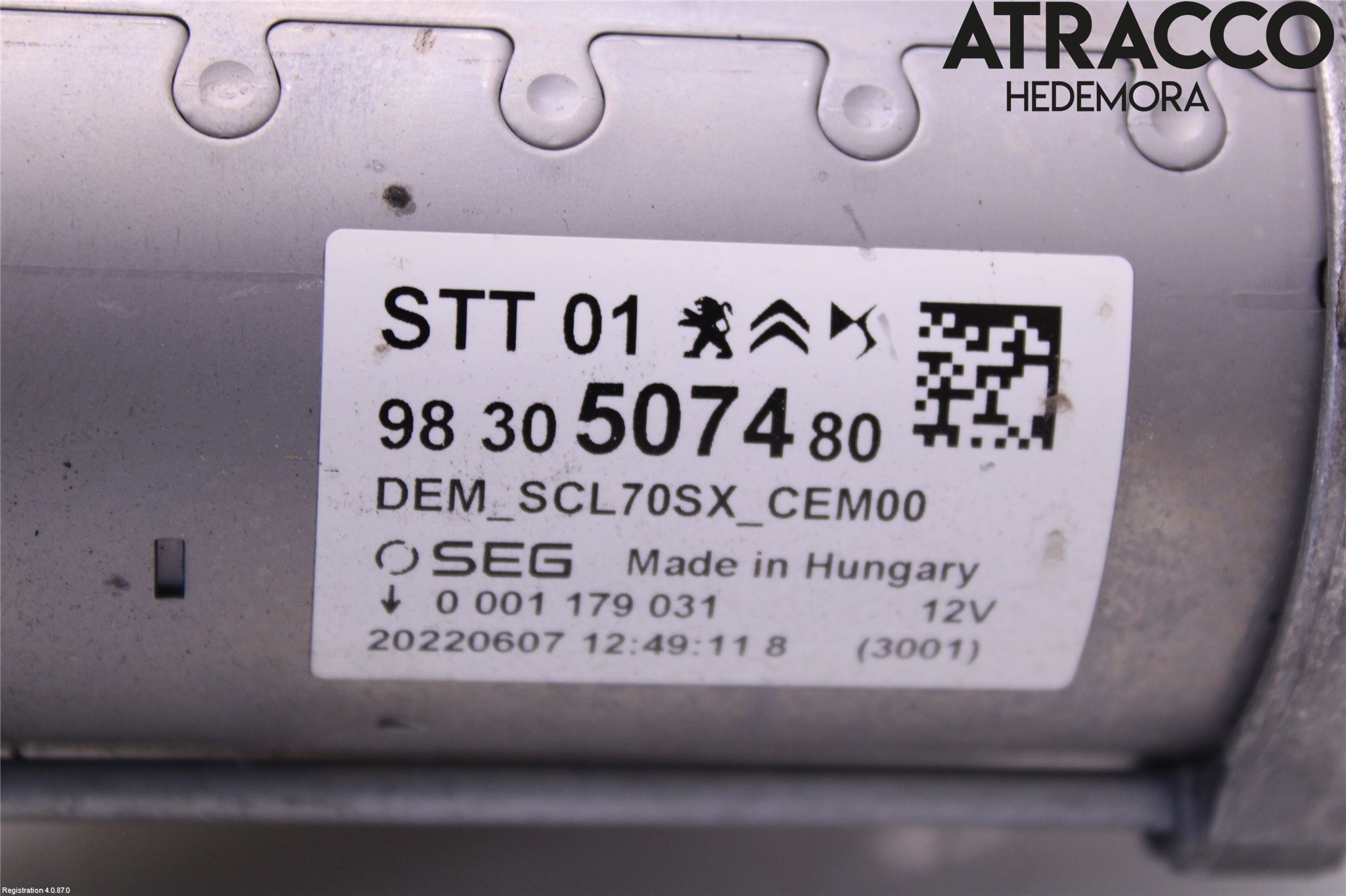 Peugeot 2008/E-2008 20- Startmotor