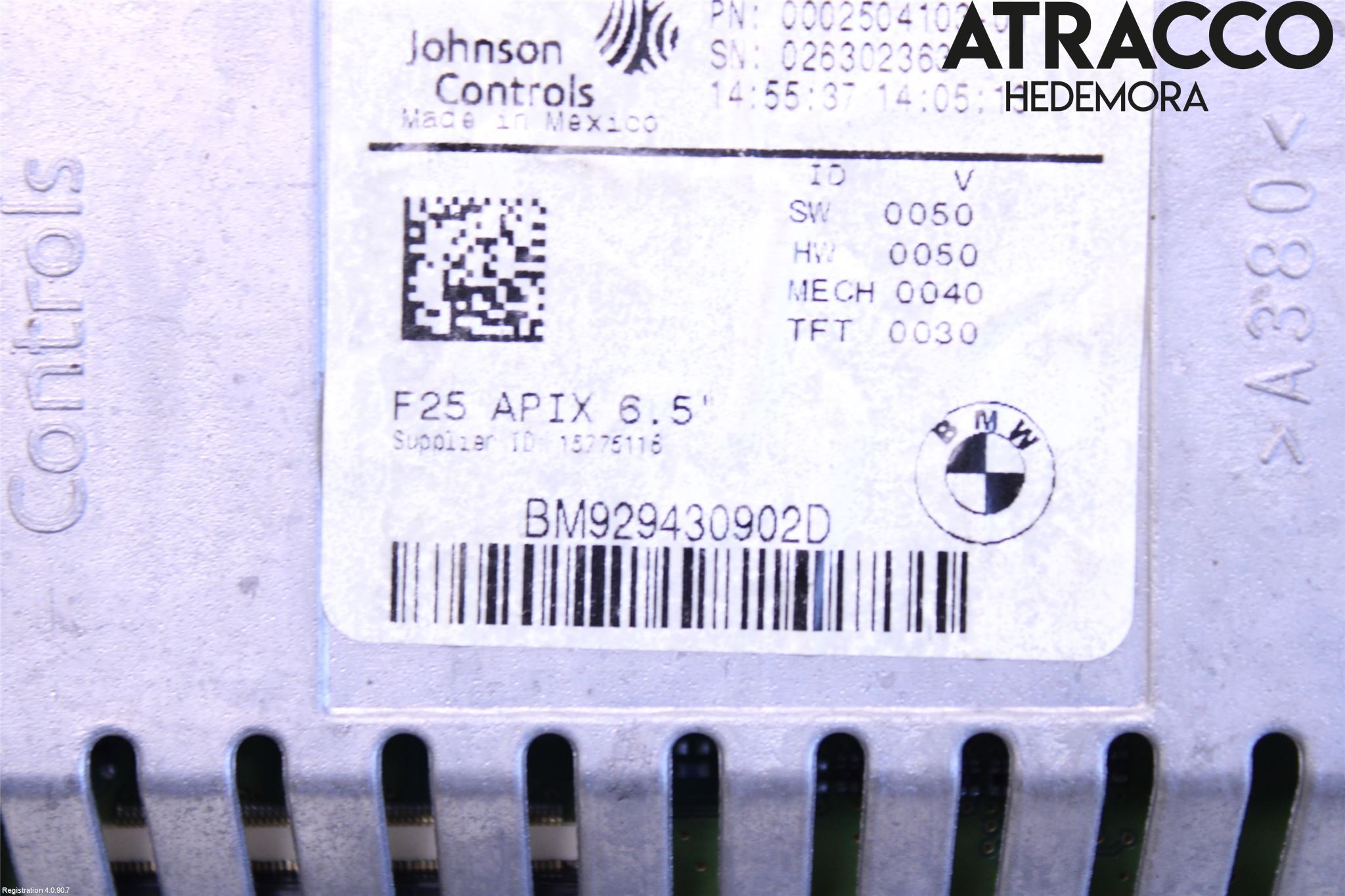 BMW X3 F25 10-17 Bildskärm