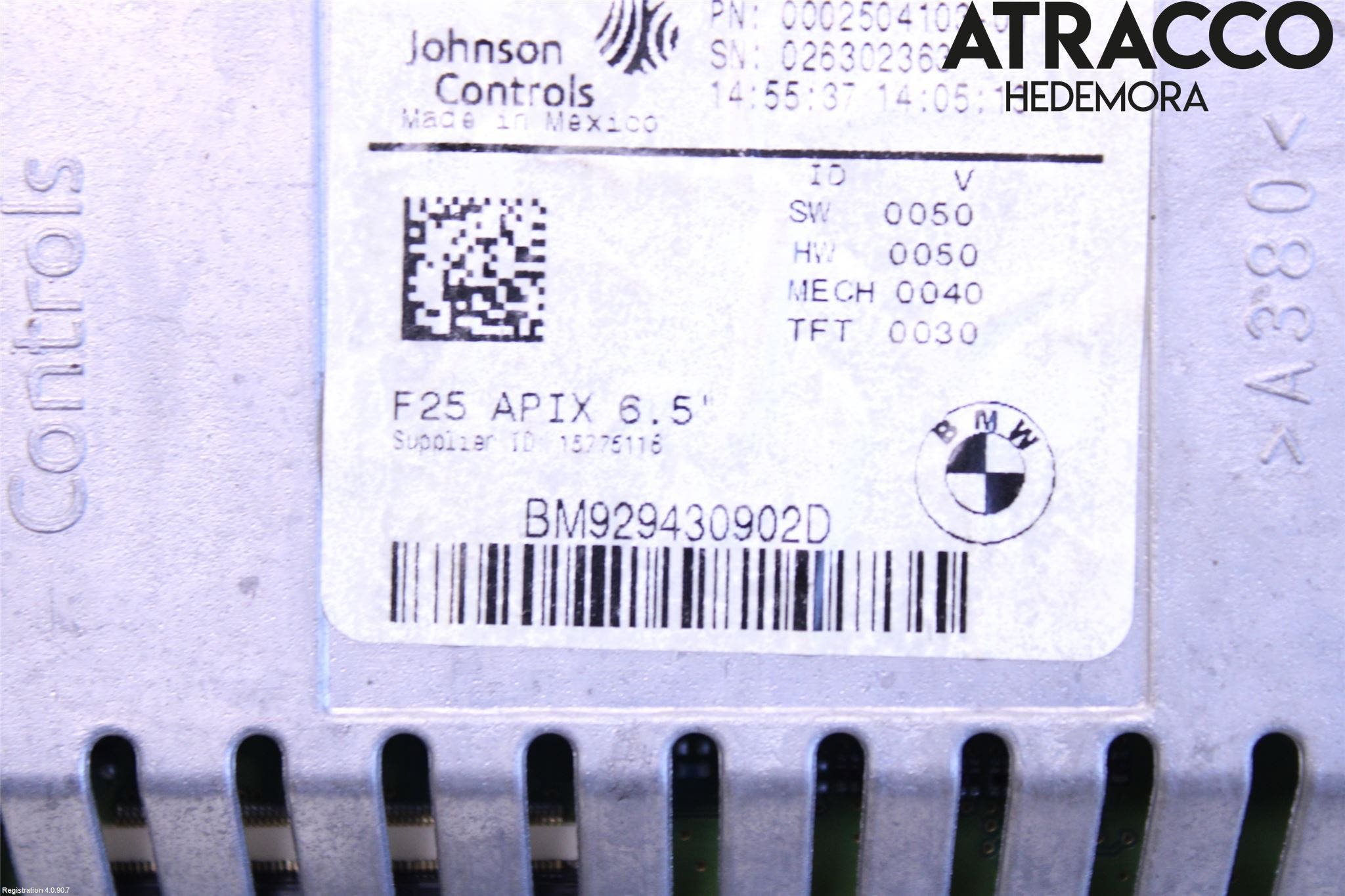 BMW X3 F25 10-17 Bildskärm